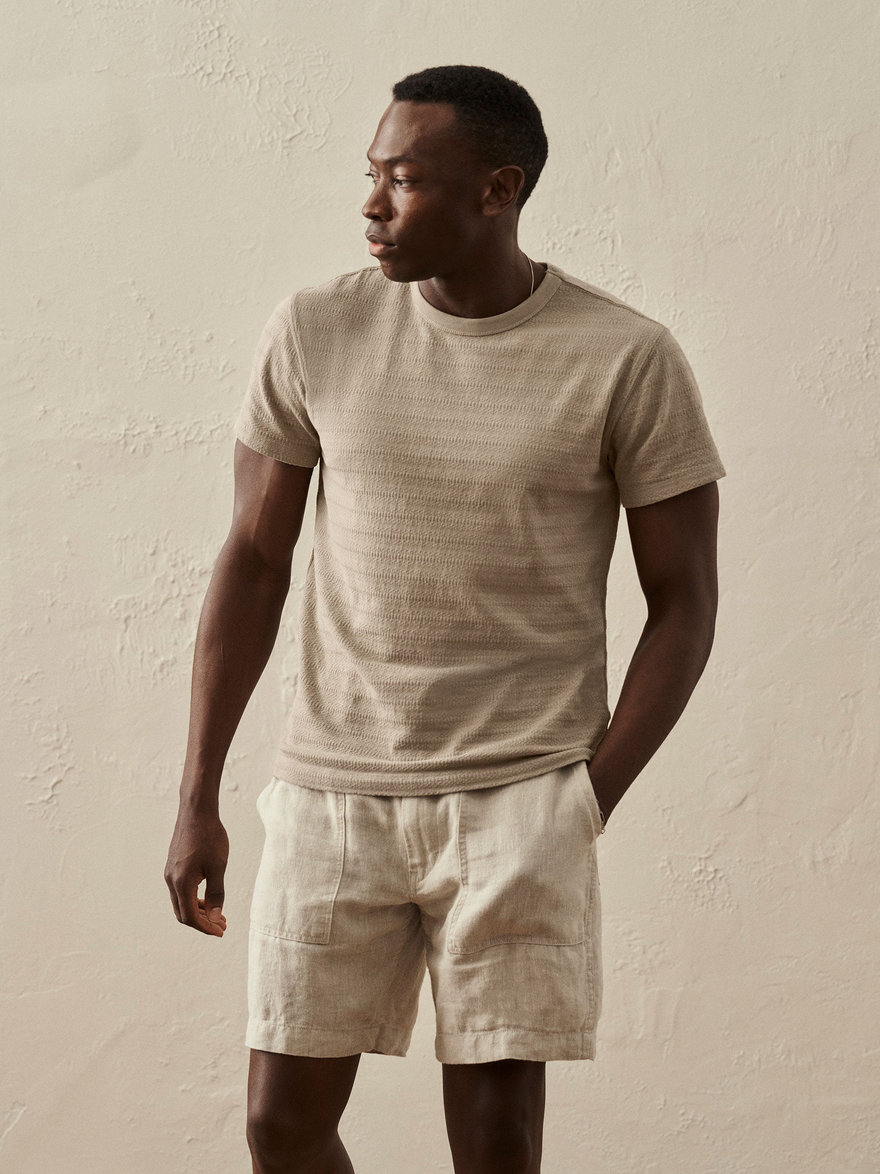 Alternative view of Light Sage Vintage Jacquard Classic Tee