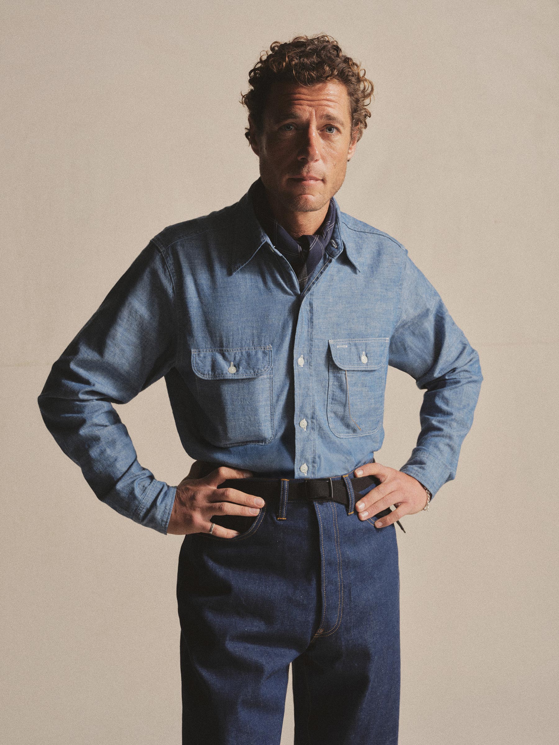 Alternative view of Chambray Anatomica Big A Shirt