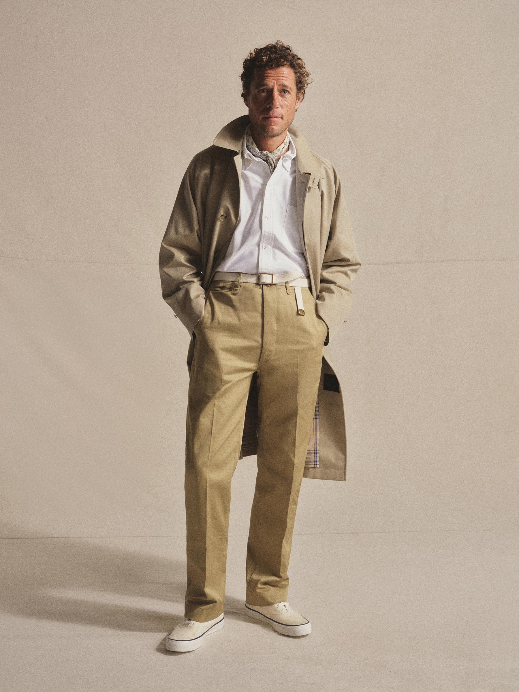 Alternative view of Khaki Anatomica Single Raglan Coat II