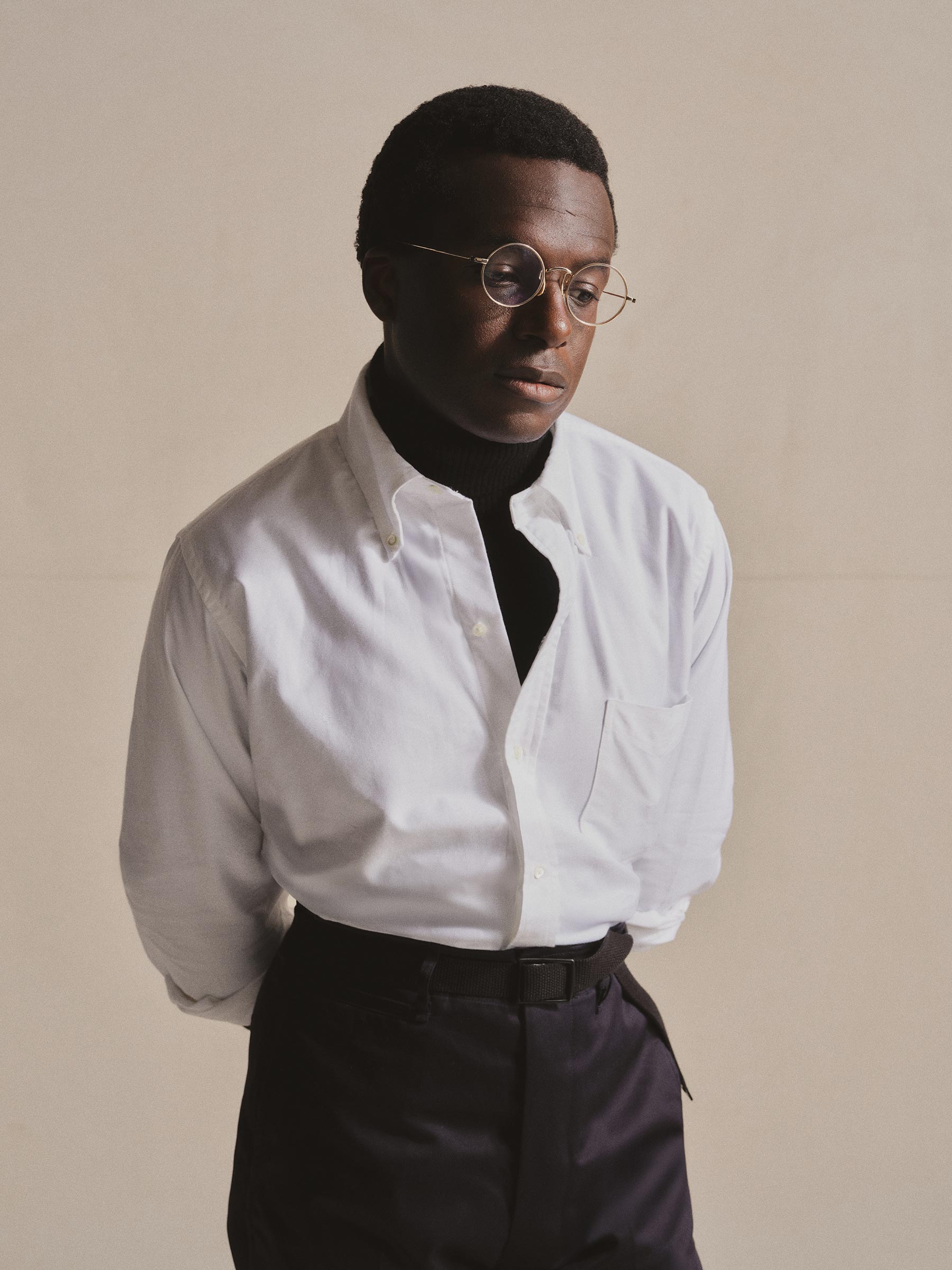 Alternative view of White Anatomica Oxford Cloth Button Down Shirt