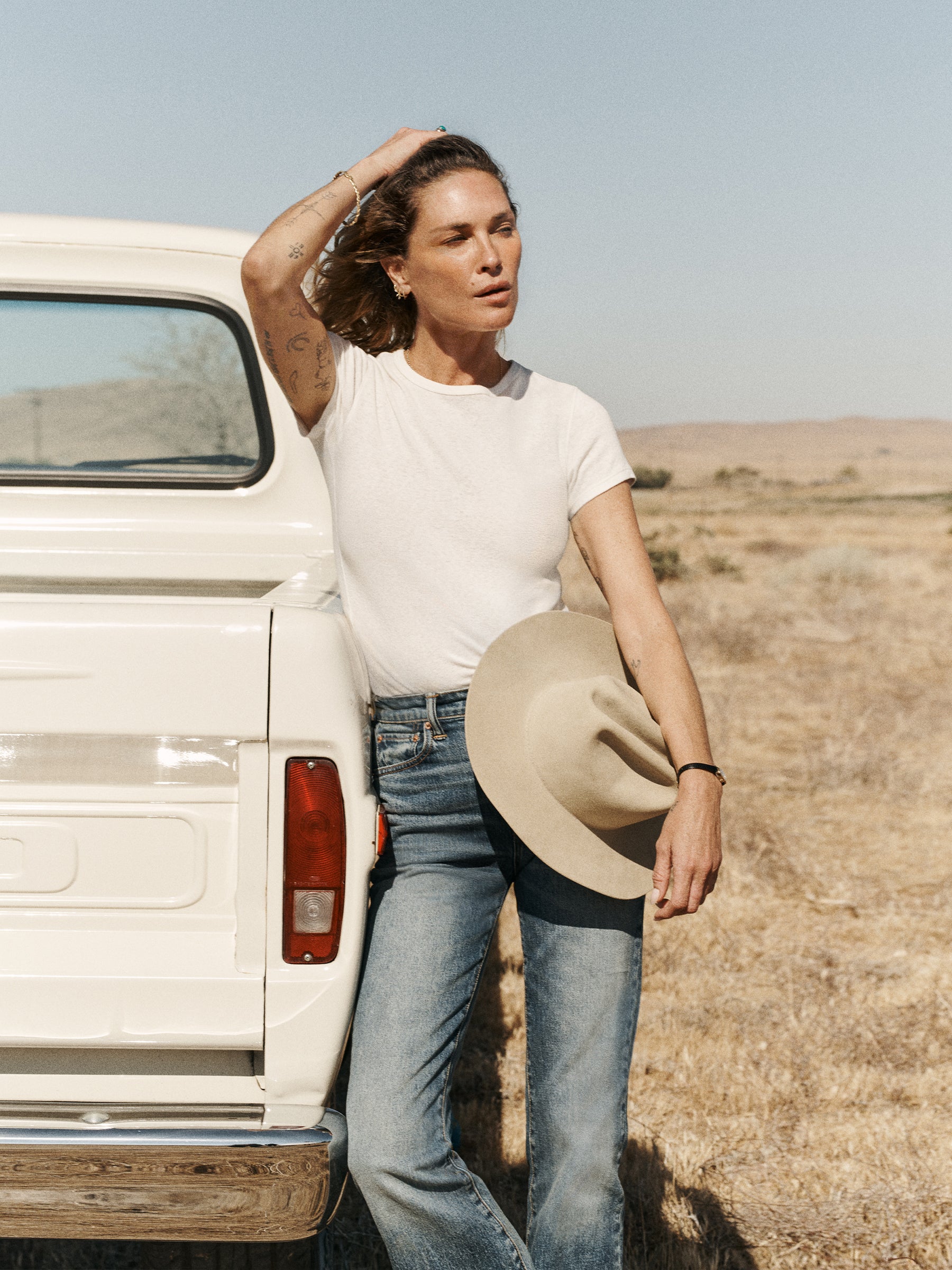 Natural Heirloom Rib S/S Tee