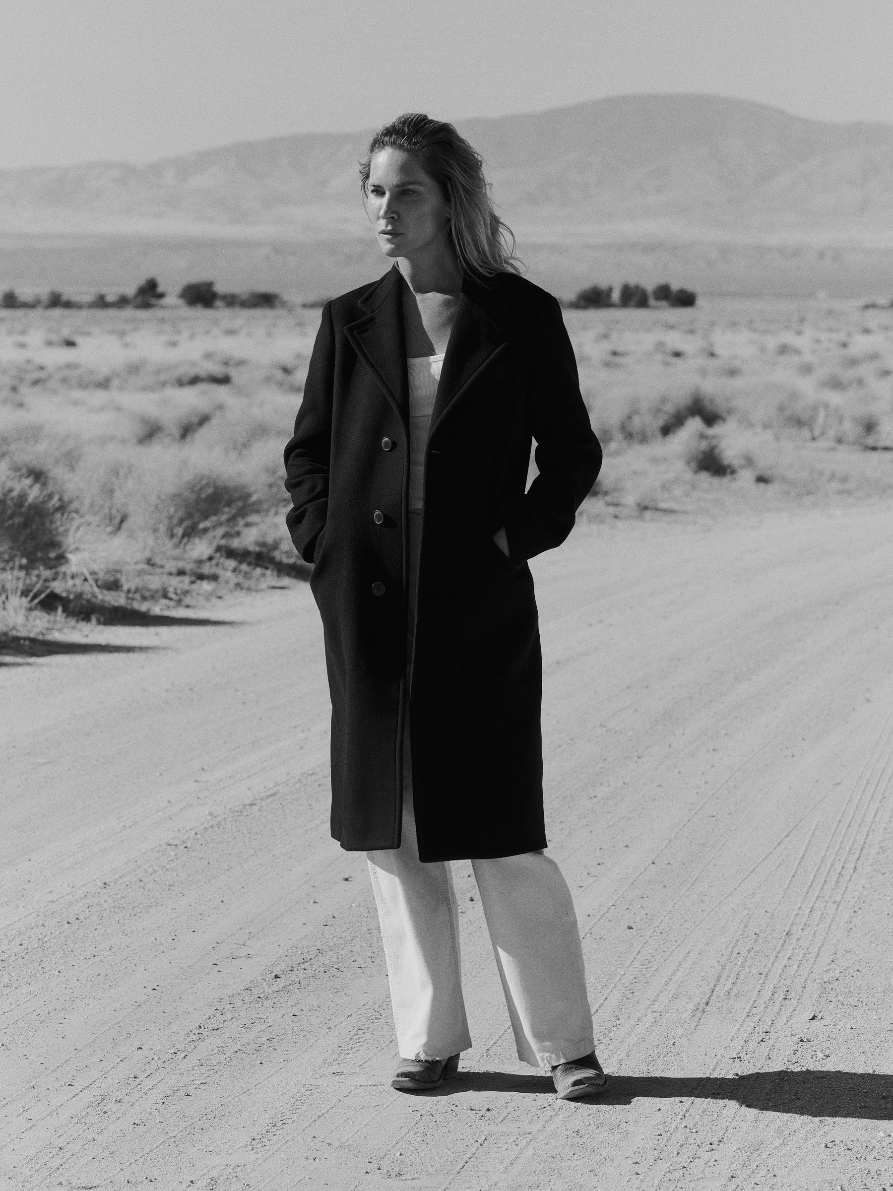 Alternative view of Black Rossmore Topcoat