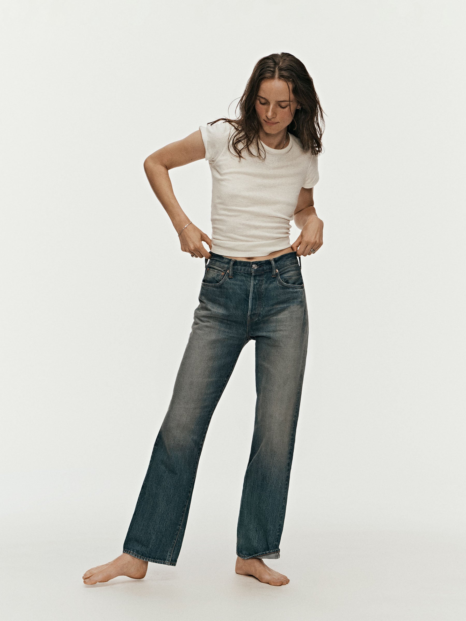 Alternative view of D044 Japanese Loomstate Selvedge Original Jean