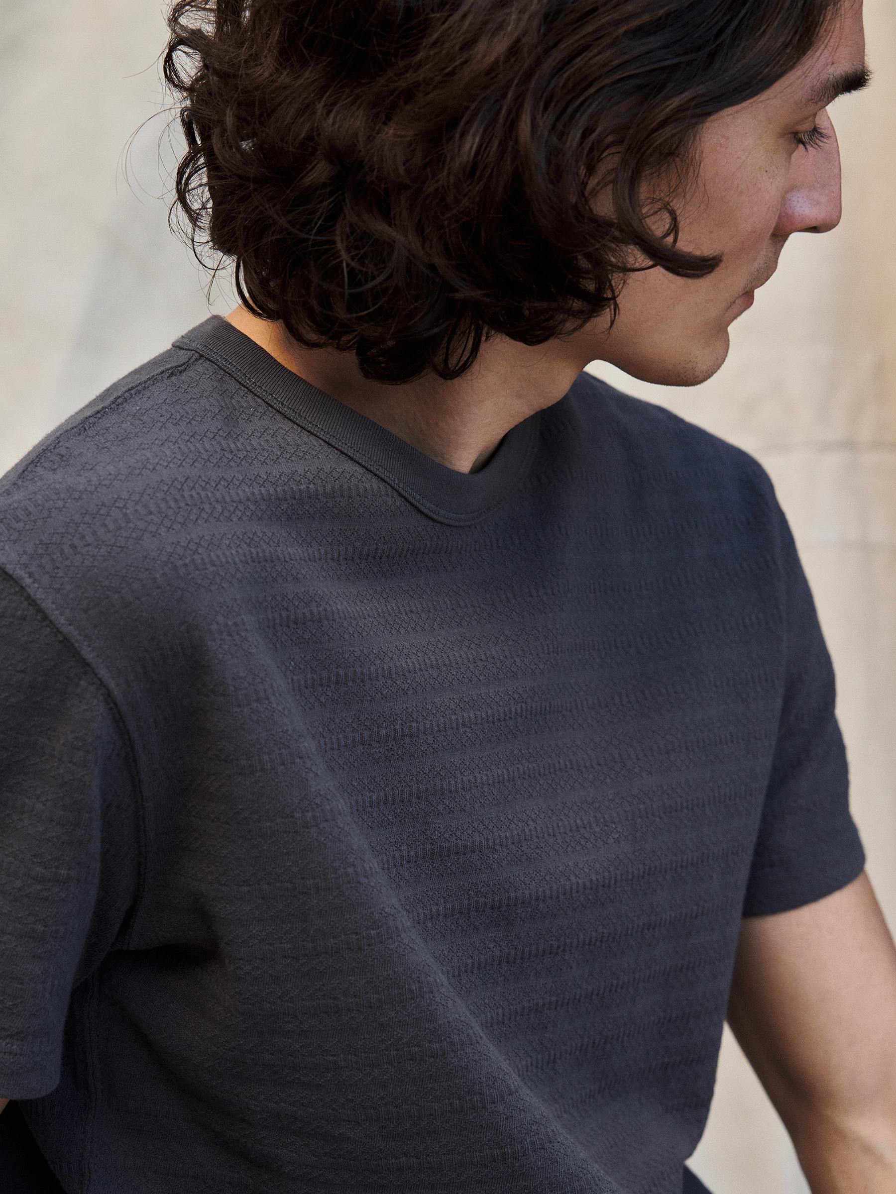 Alternative view of Phantom Vintage Jacquard Classic Tee