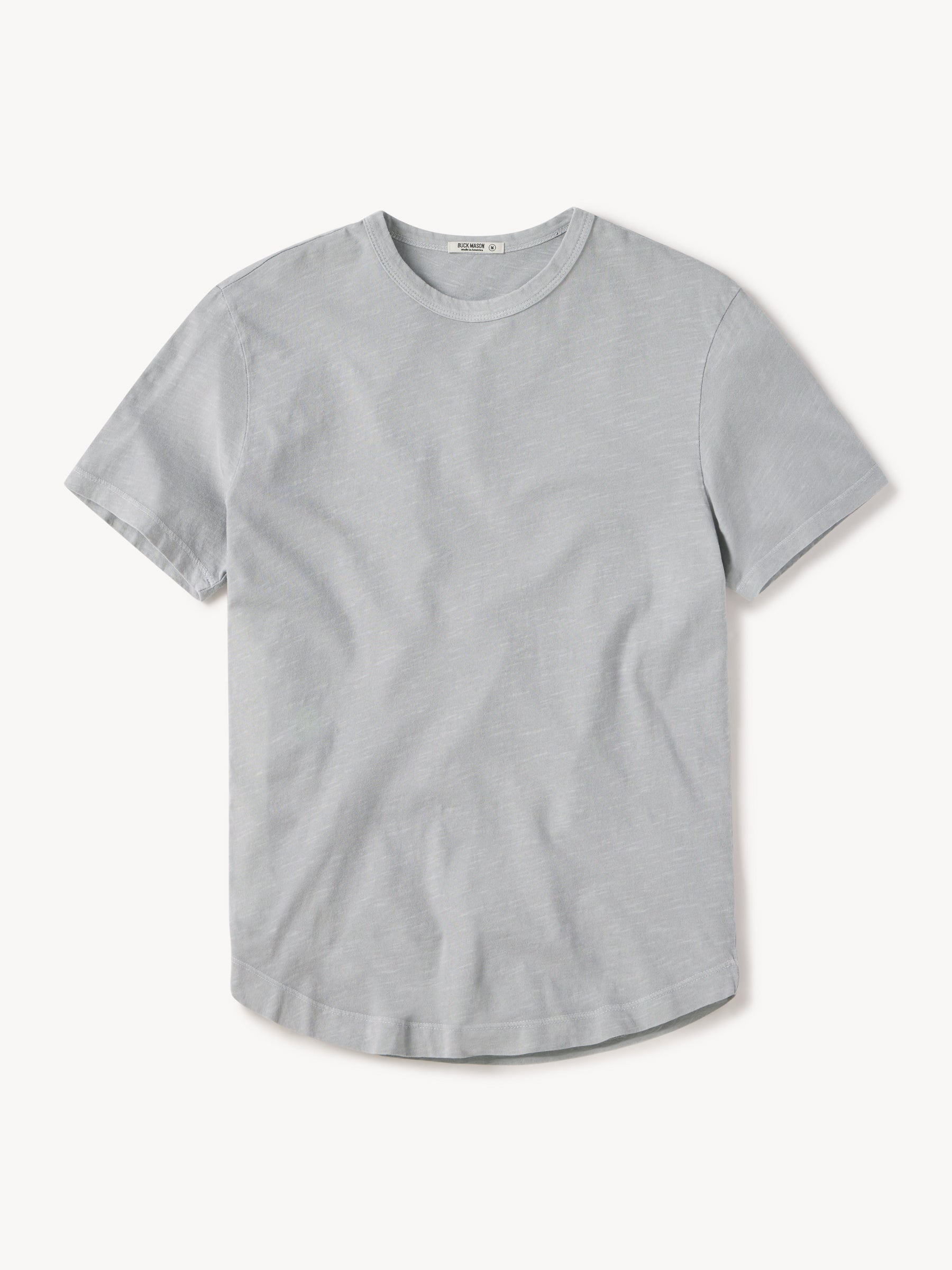 Steel Venice Wash Slub Tall Curved Hem Tee