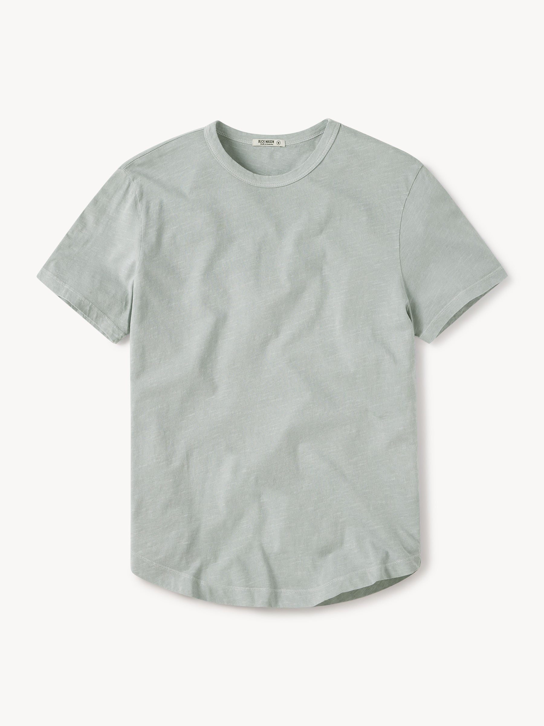 Blue Fescue Venice Wash Slub Tall Curved Hem Tee