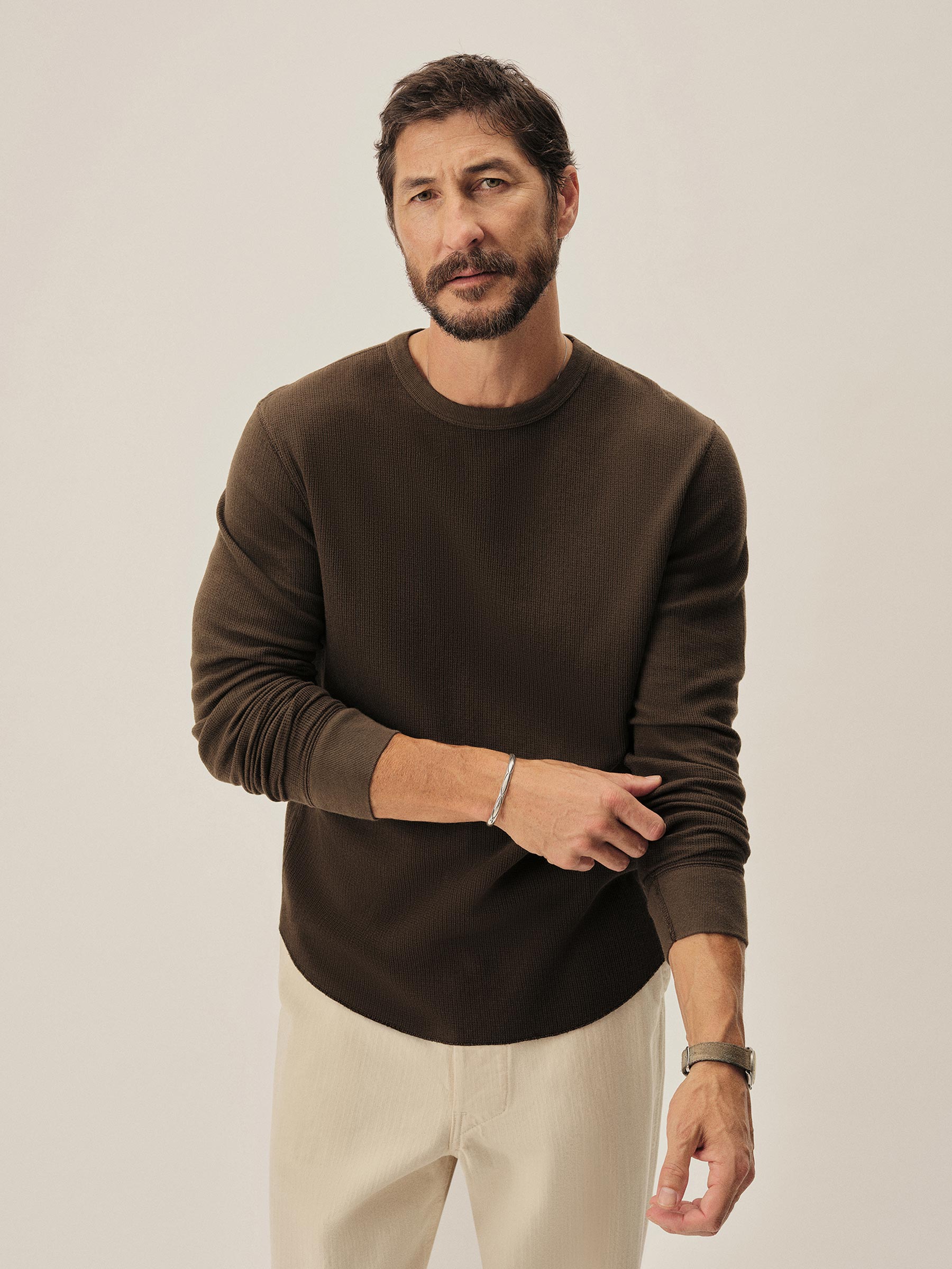 Alternative view of Carob Brown Vintage Thermal Surplus Tee