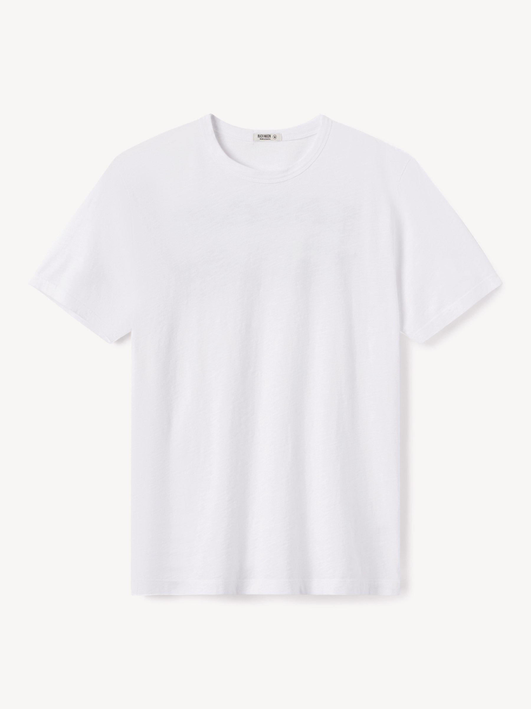 White Slub Short Classic Tee