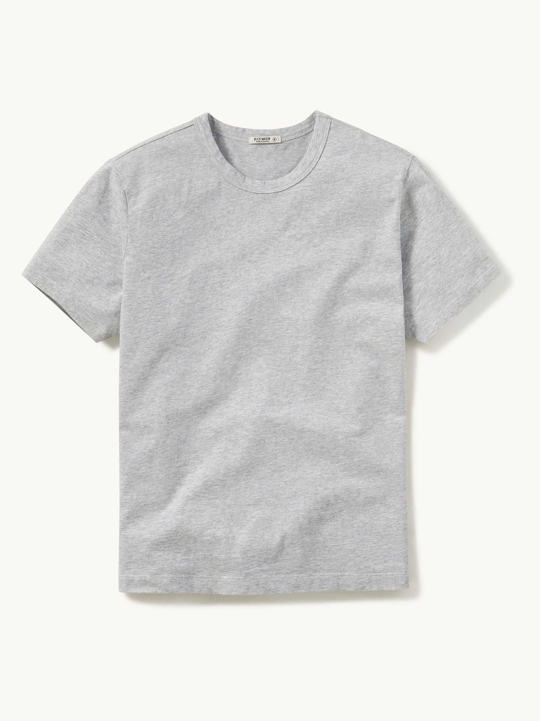 Heather Grey Pima Short Classic Tee