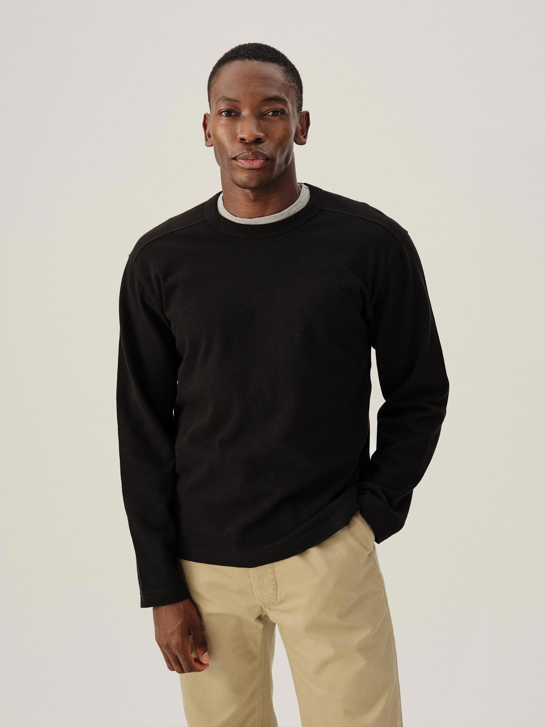 Alternative view of Black Field-Spec Rugby Crew