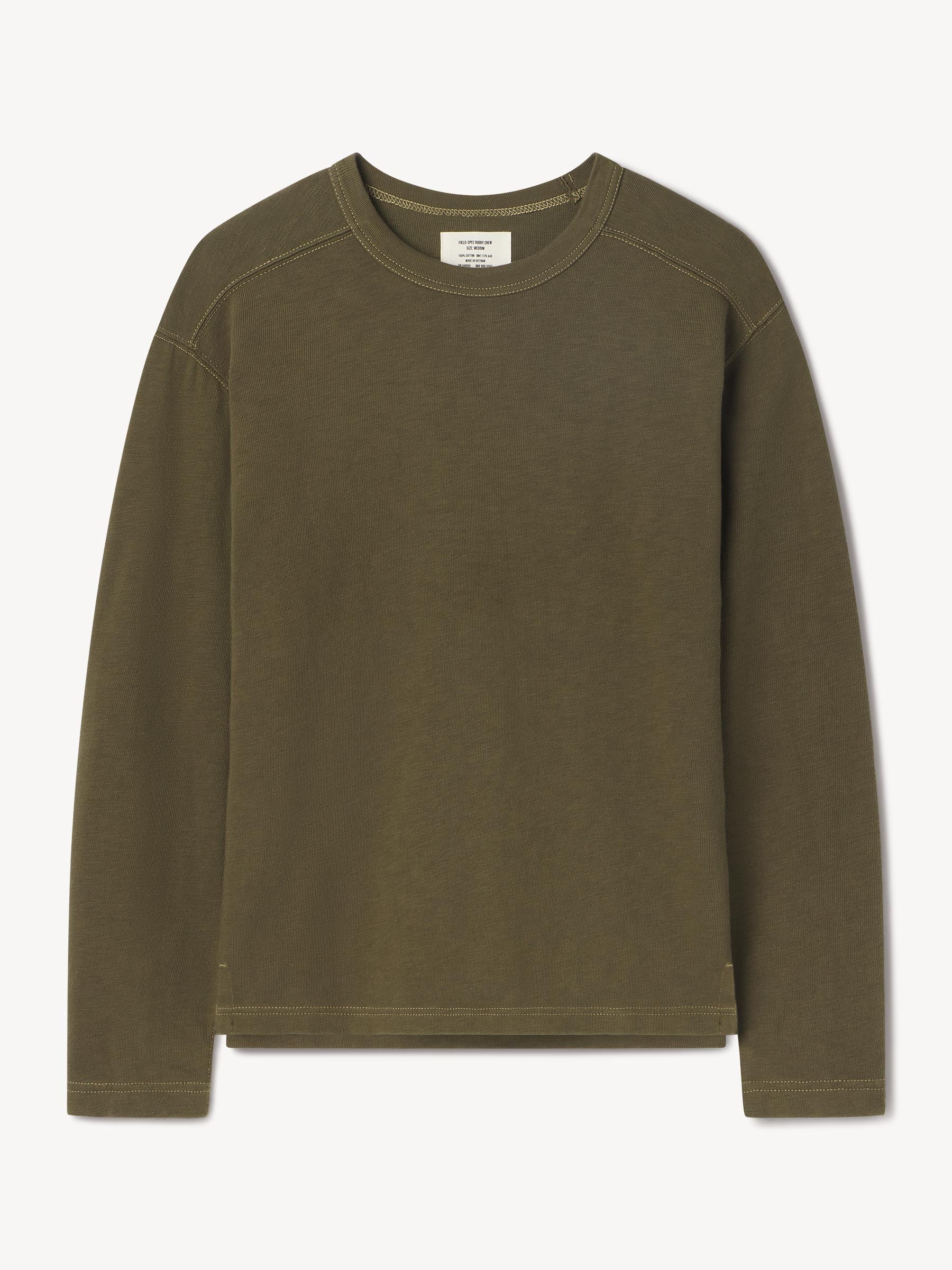 Alternative view of Dark Olive Field-Spec Rugby Crew