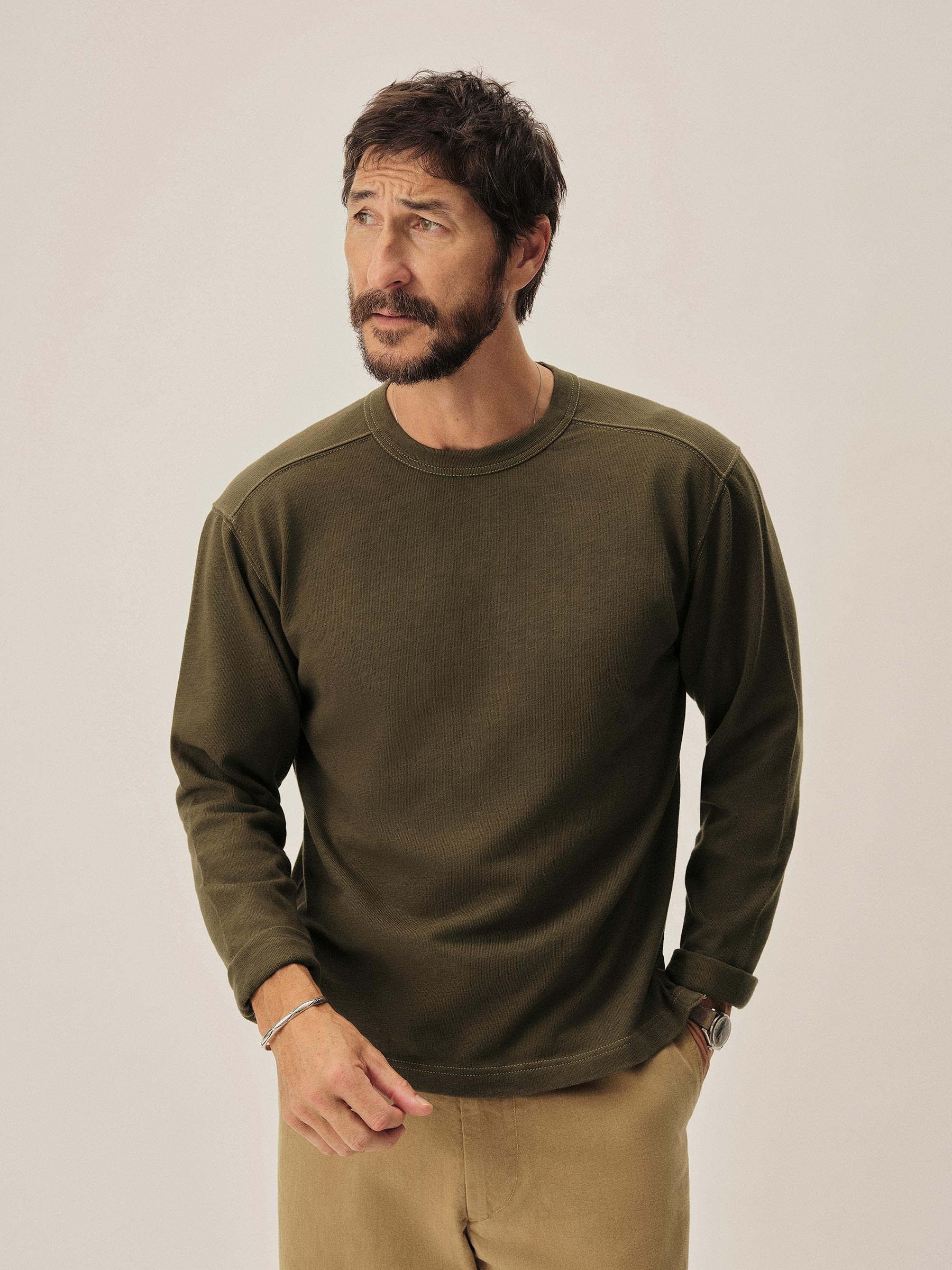 Dark Olive Field-Spec Rugby Crew