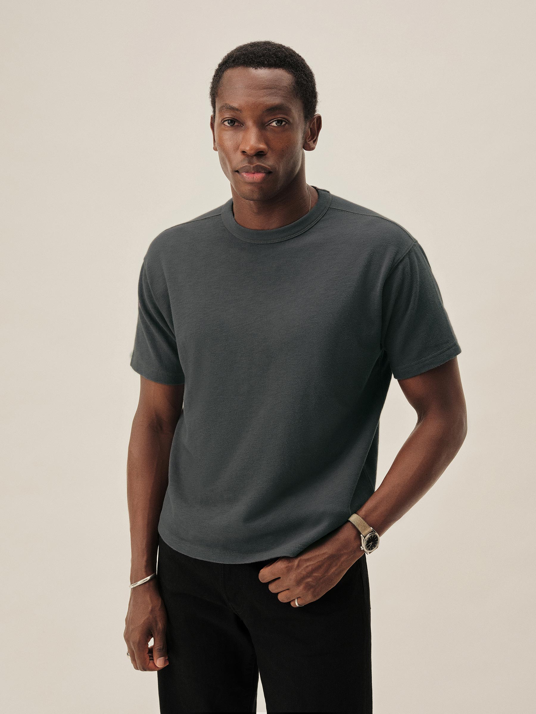 Alternative view of Baldy Blue Field-Spec 90S Boxy Heavy Tee