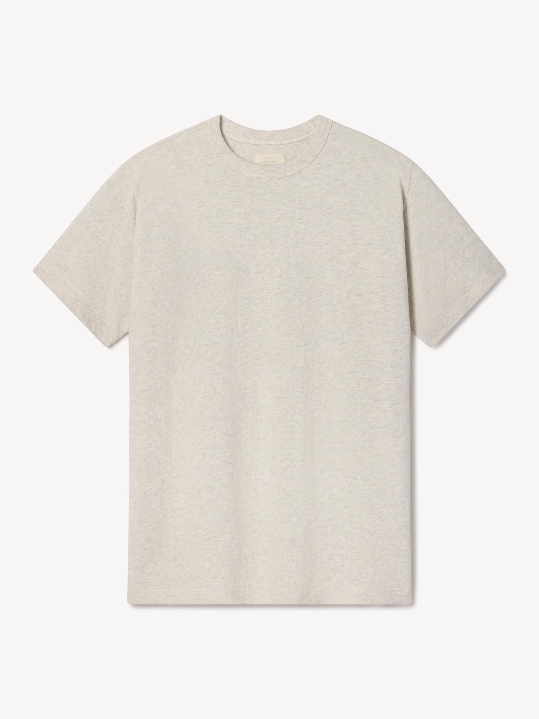 Heather Oat Field-Spec 90S Boxy Heavy Tee
