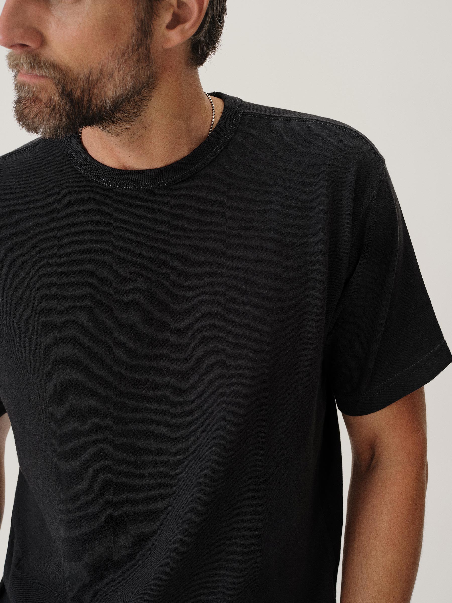 Vintage Black Toughknit 90s Boxy Tee - Image 3