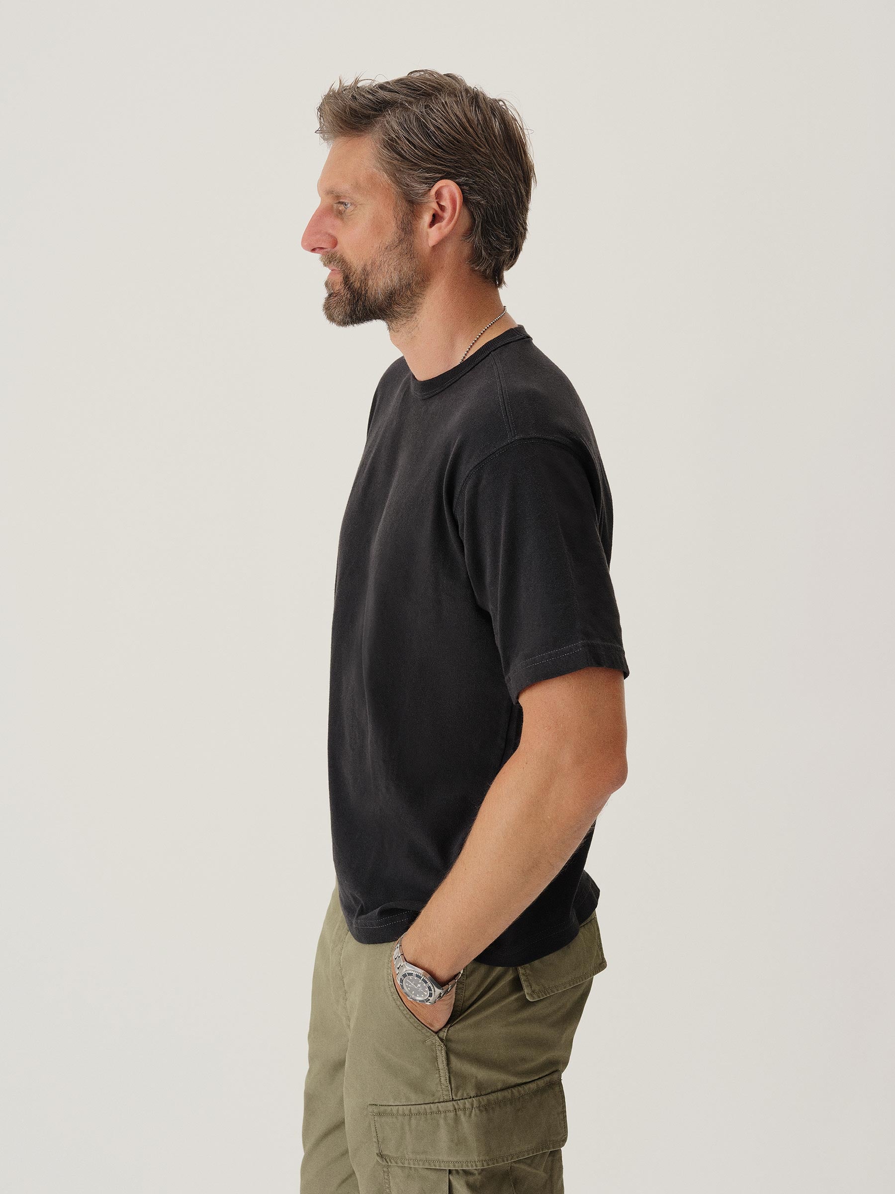 Vintage Black Toughknit 90s Boxy Tee - Image 4