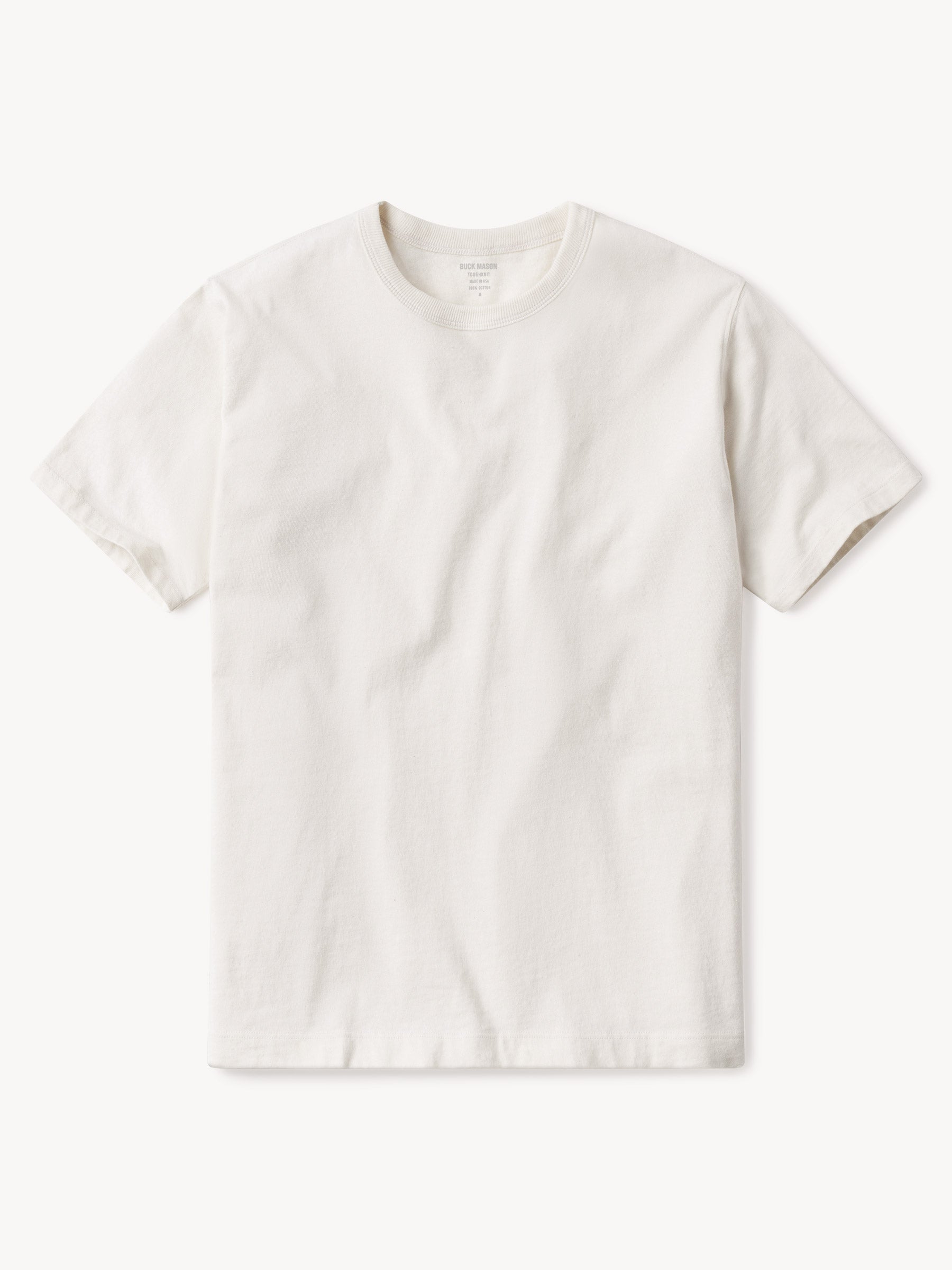 White Toughknit 90s Boxy Tee