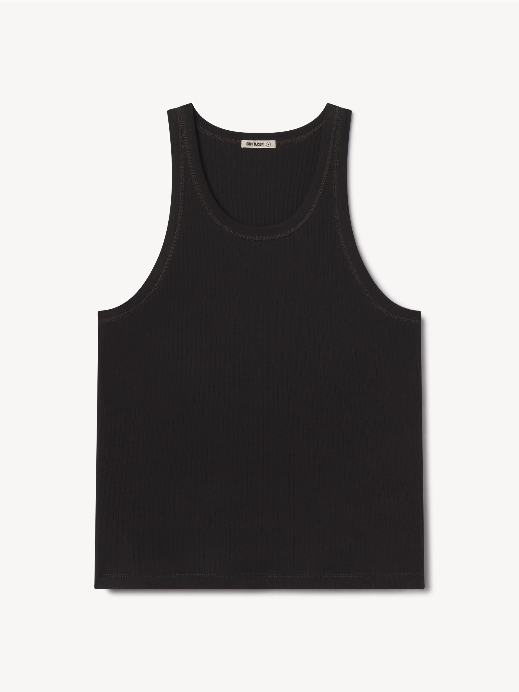 Washed Black Slingshot Cotton Tank