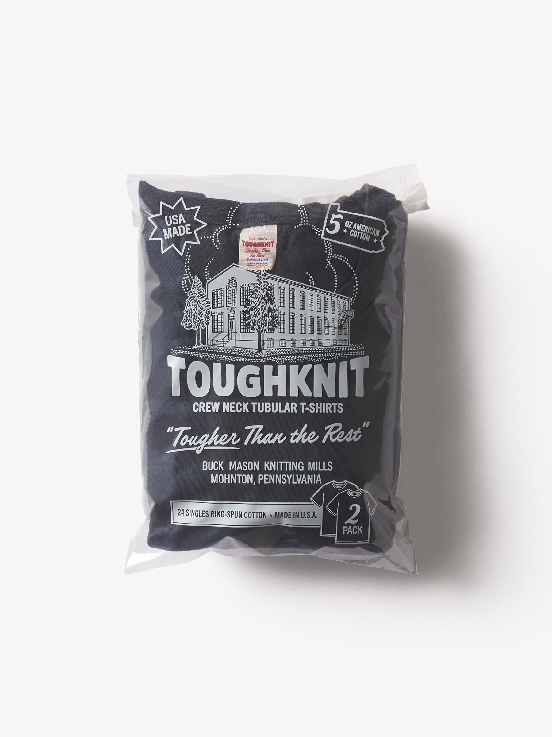 Black Toughknit Tubular Tee 2-Pack