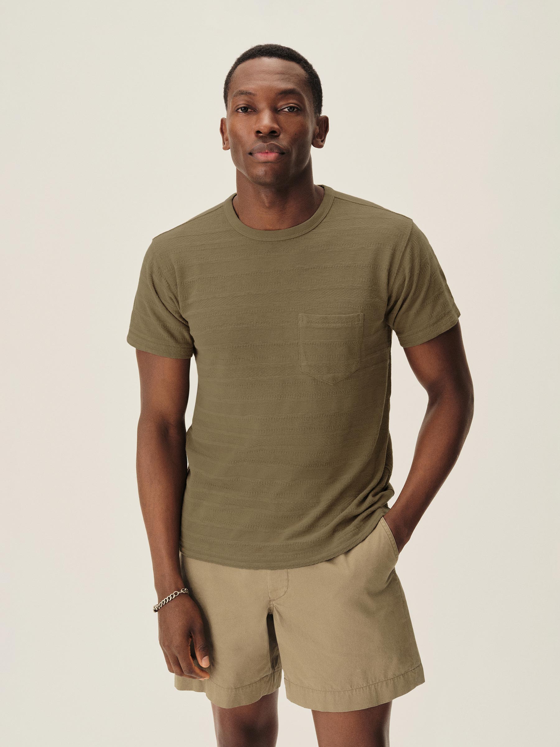 Alternative view of Cypress Vintage Jacquard Pocket Tee