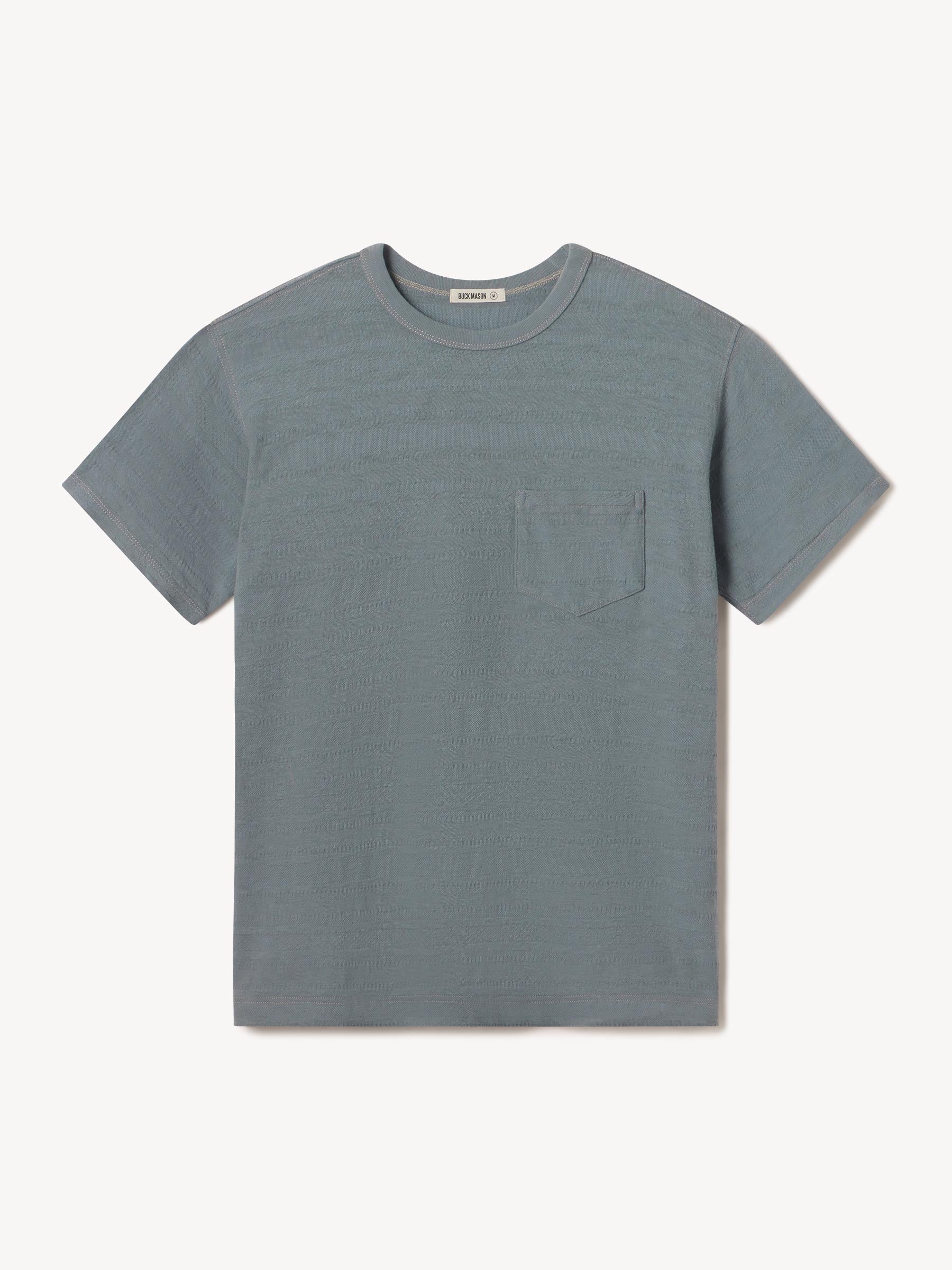 Faded Klamath Blue Vintage Jacquard Pocket Tee