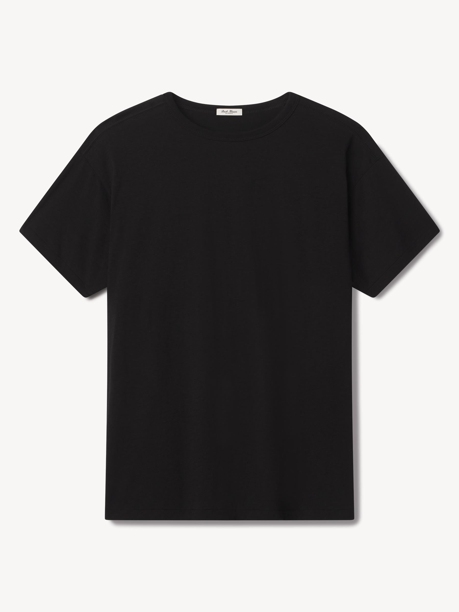 Black Japanese Cool Cashmere Knit Tee