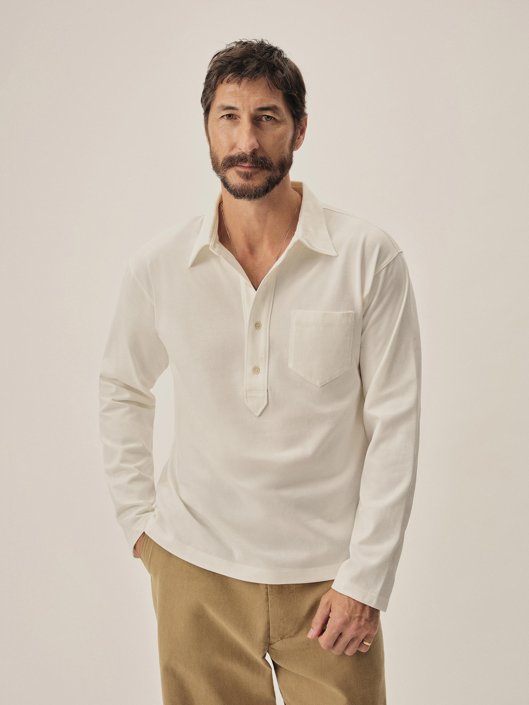 Alternative view of White Coolhand Cotton Popover