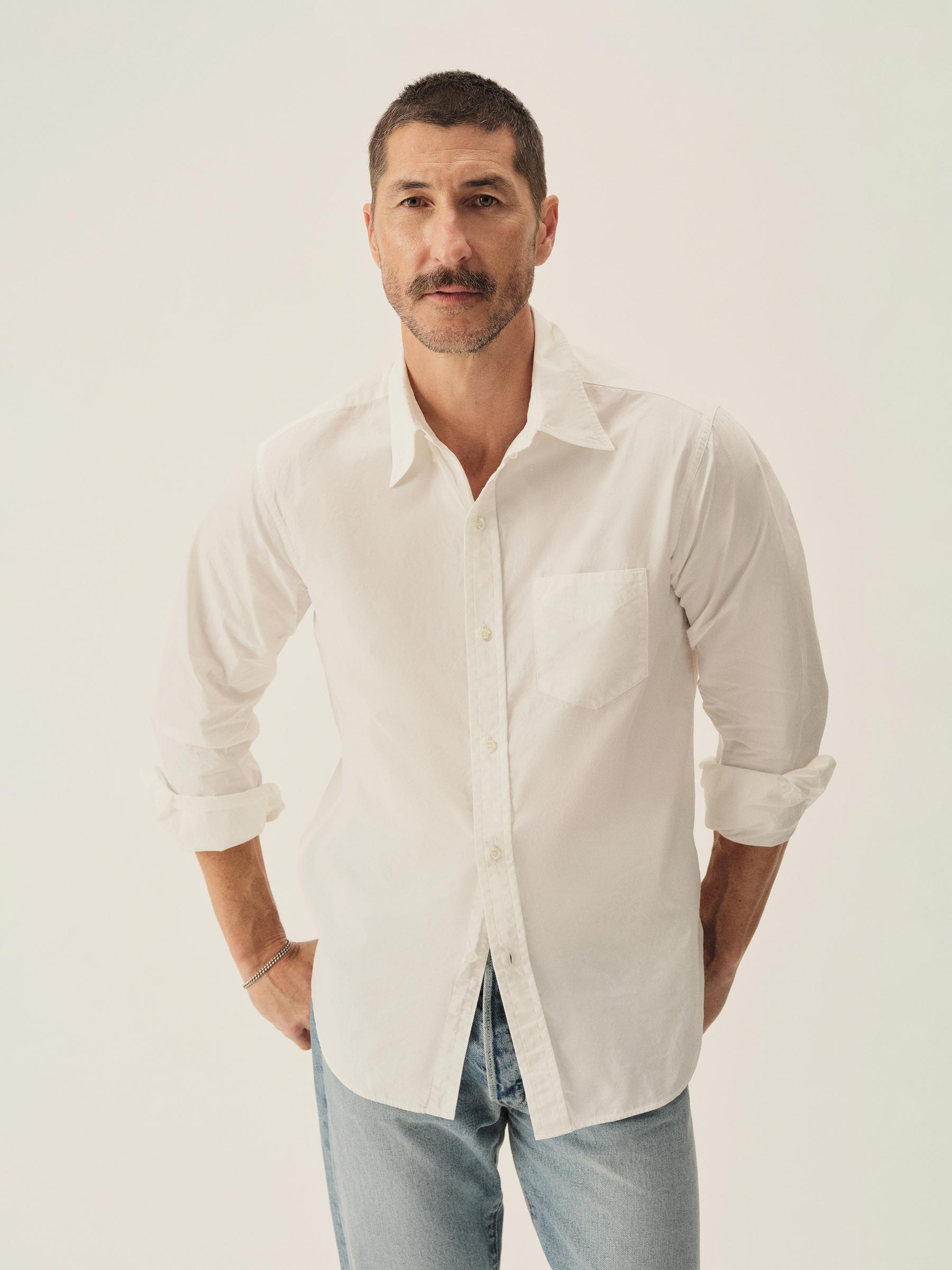 Alternative view of White Skyline Poplin One Pocket BD Shirt