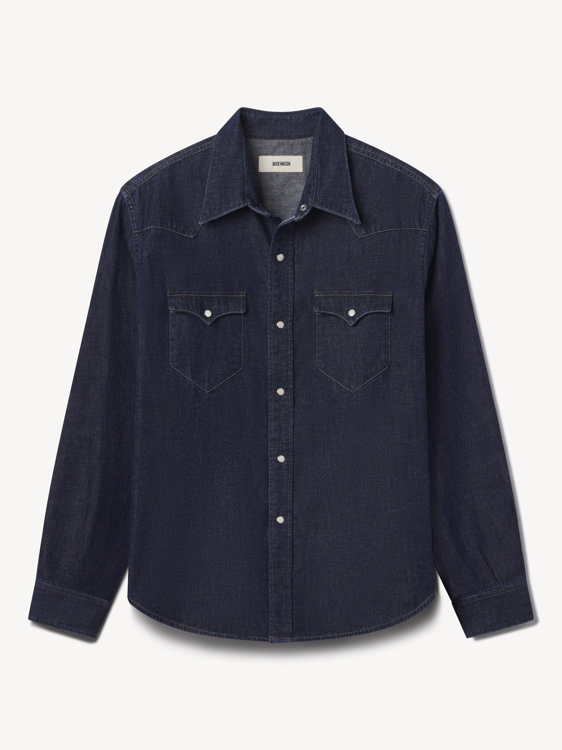 D041 Nep Denim Western Shirt