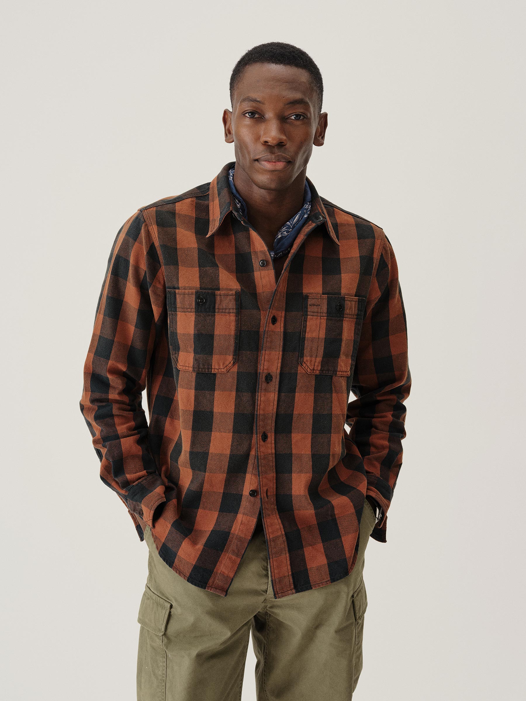 Alternative view of Sequoia Plaid Craftsman Flannel 2 Pocket Station Shirt