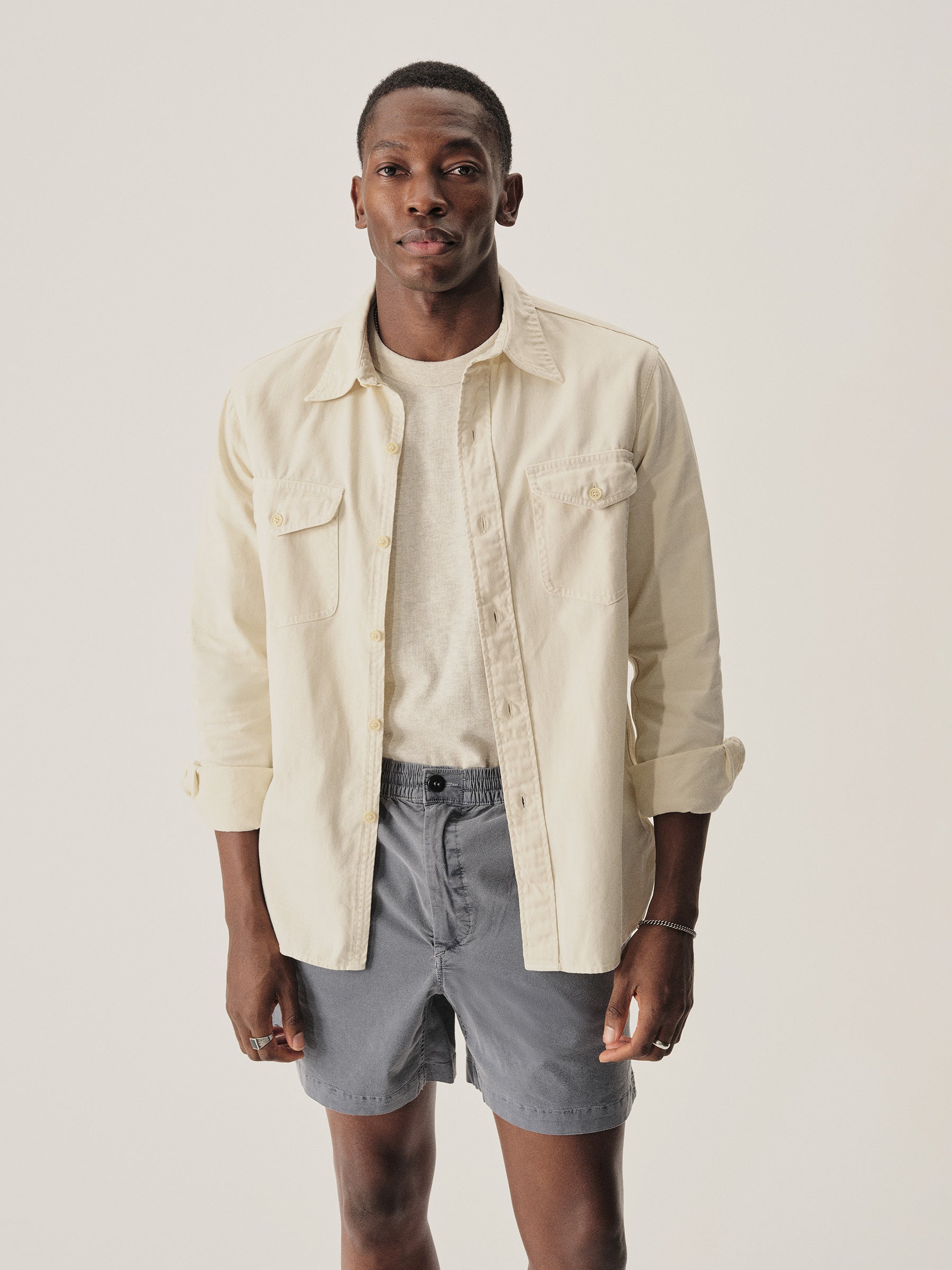 Alternative view of Natural Tough Twill Workshirt