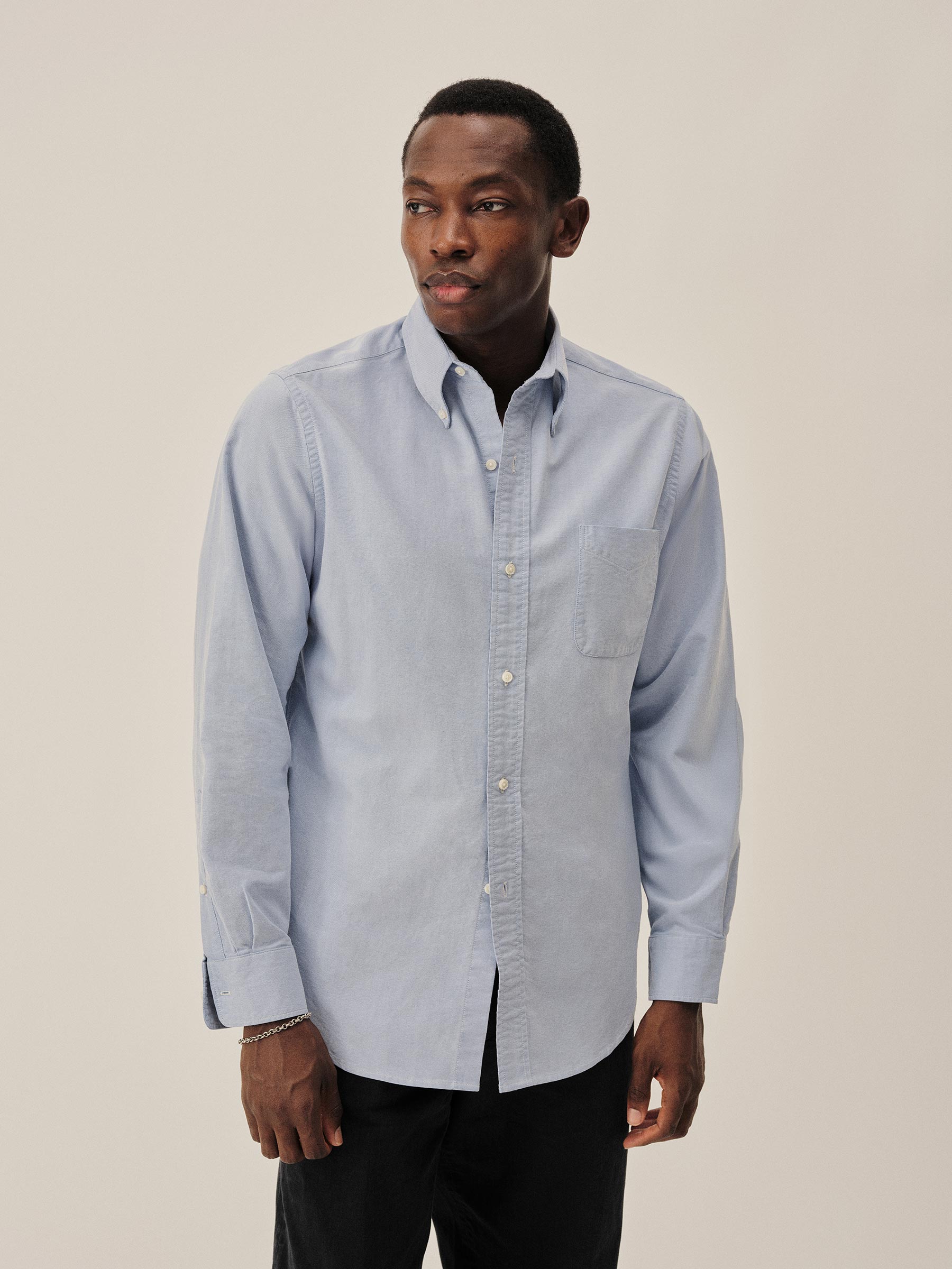 Alternative view of French Blue End on End Big Oxford