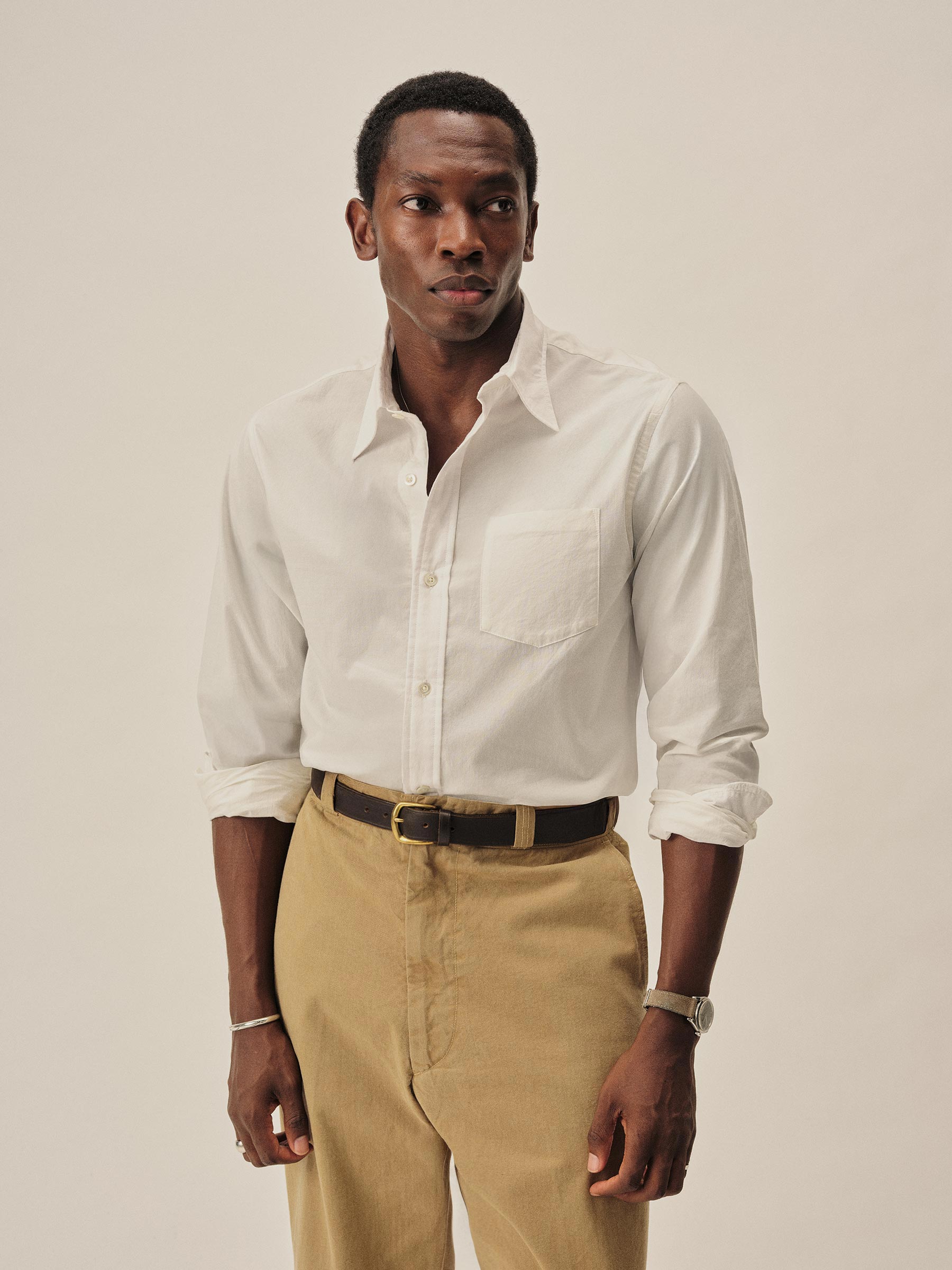 Alternative view of White Wornwell One Pocket Shirt