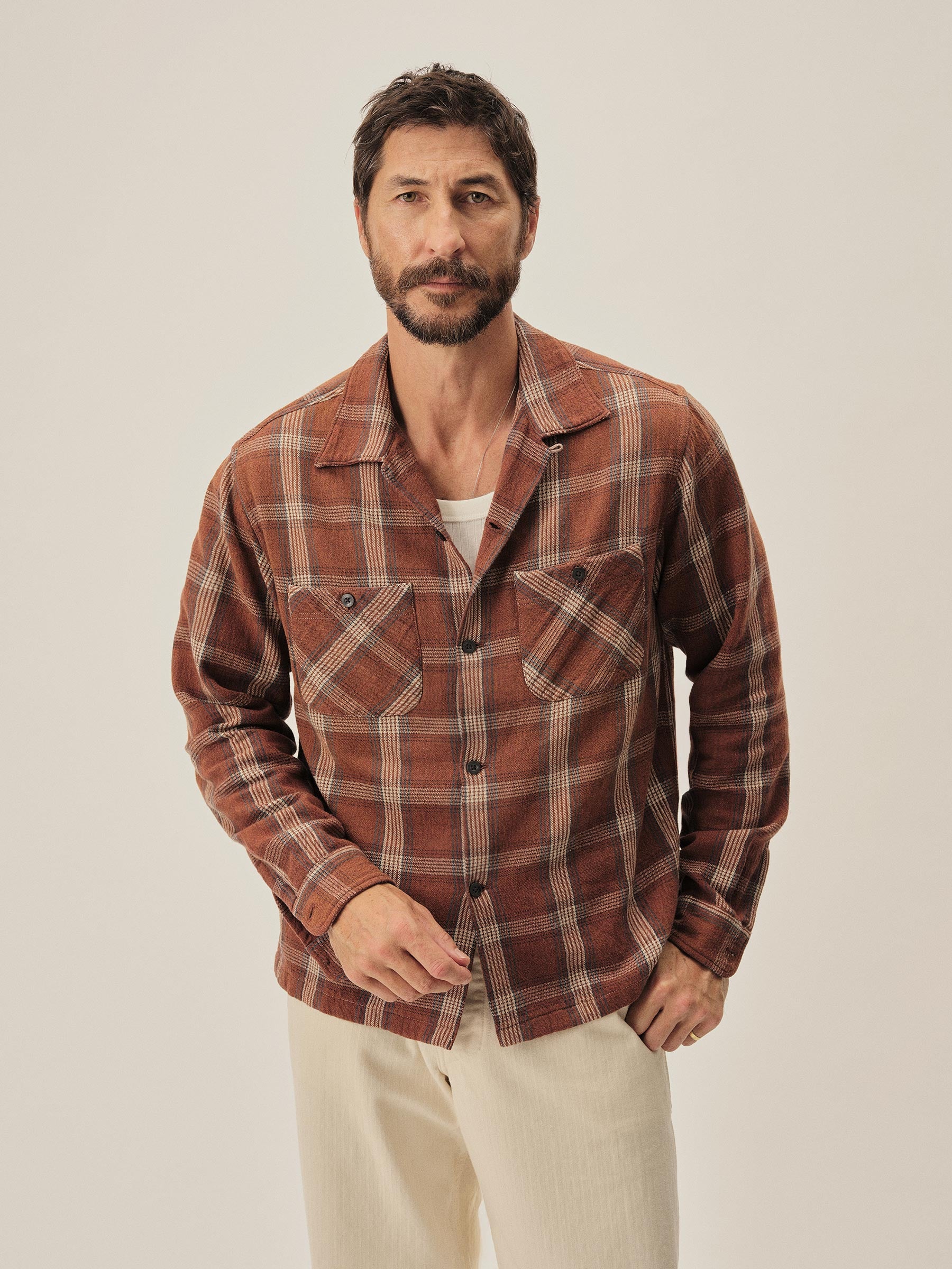 Alternative view of Redlands Plaid Cabinessence Flannel Camp Shirt