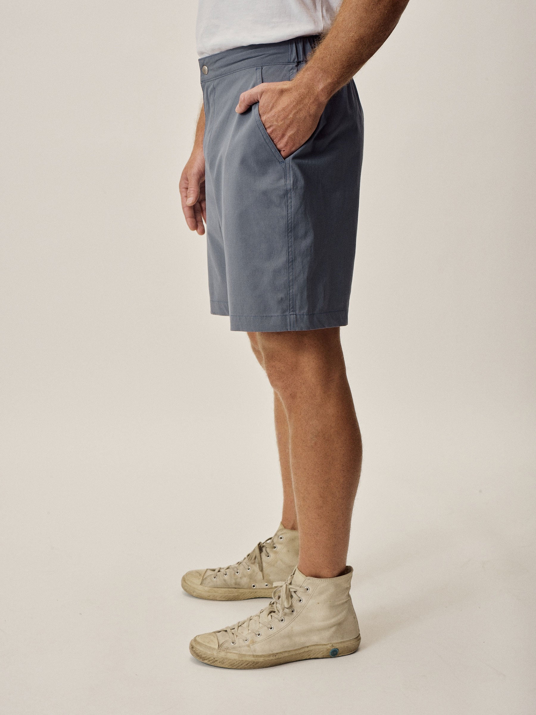 Alternative view of Slate Blue 8 Inch Deck Short