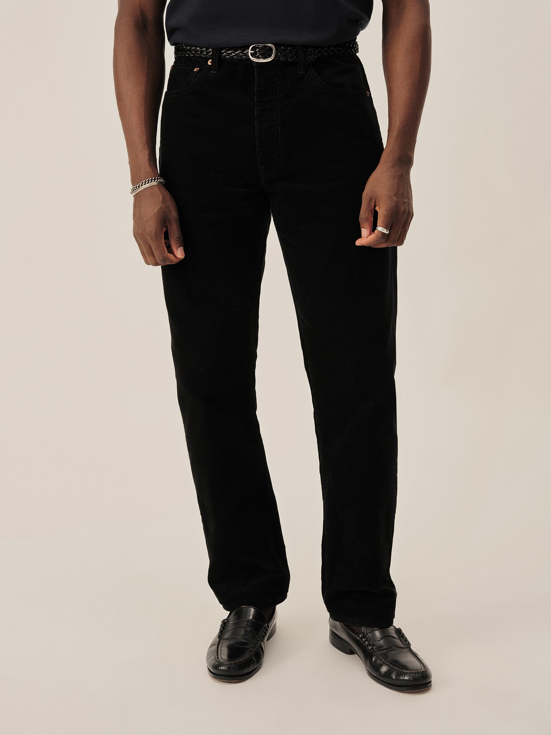 Alternative view of Washed Black Craftsman Corduroy Ford Standard Jean