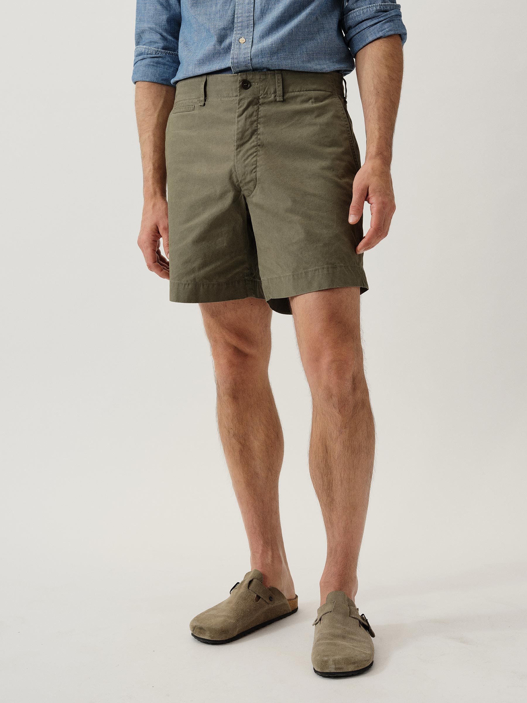 Tanker Green Venice Wash Parachute Poplin Carry-On 6.5" Short - Image 3