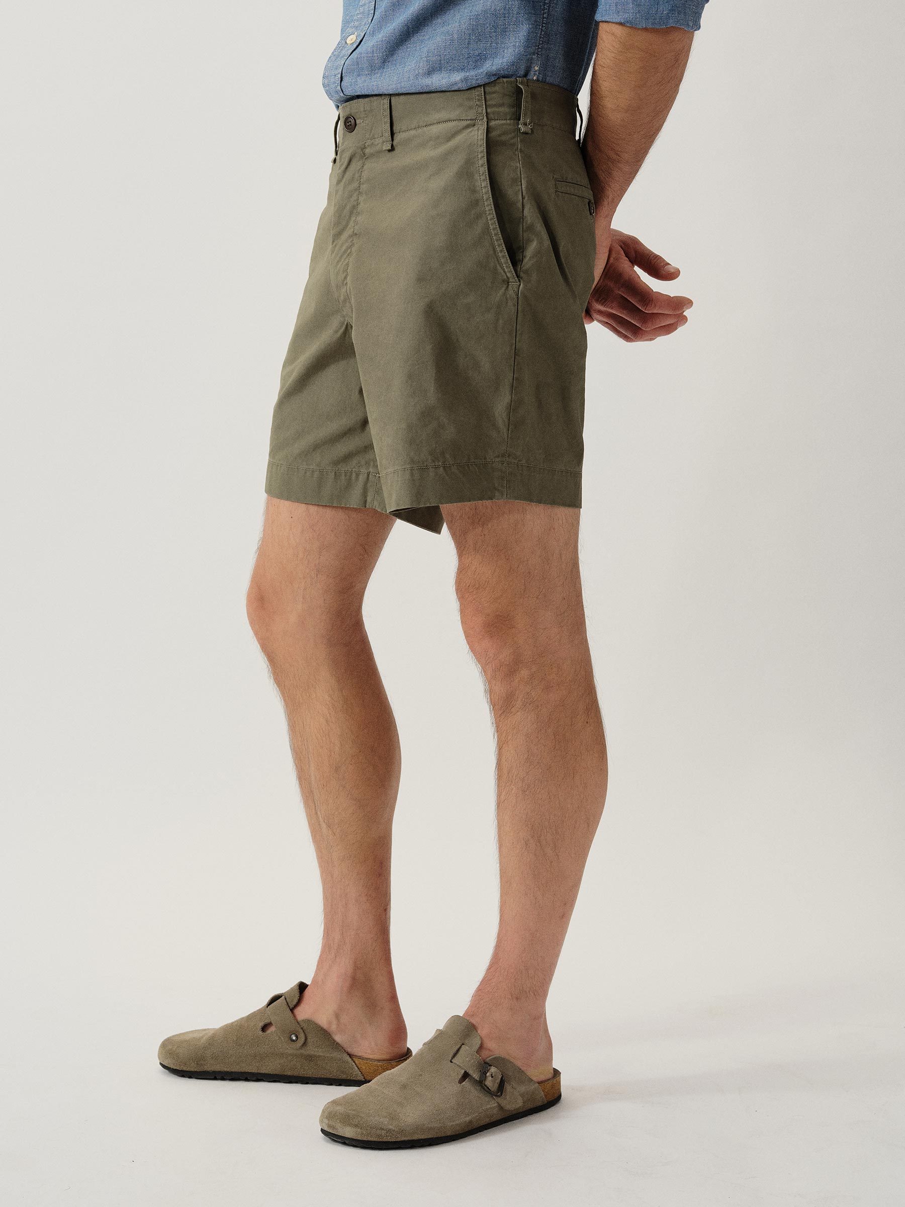 Alternative view of Tanker Green Venice Wash Parachute Poplin Carry-On 6.5" Short