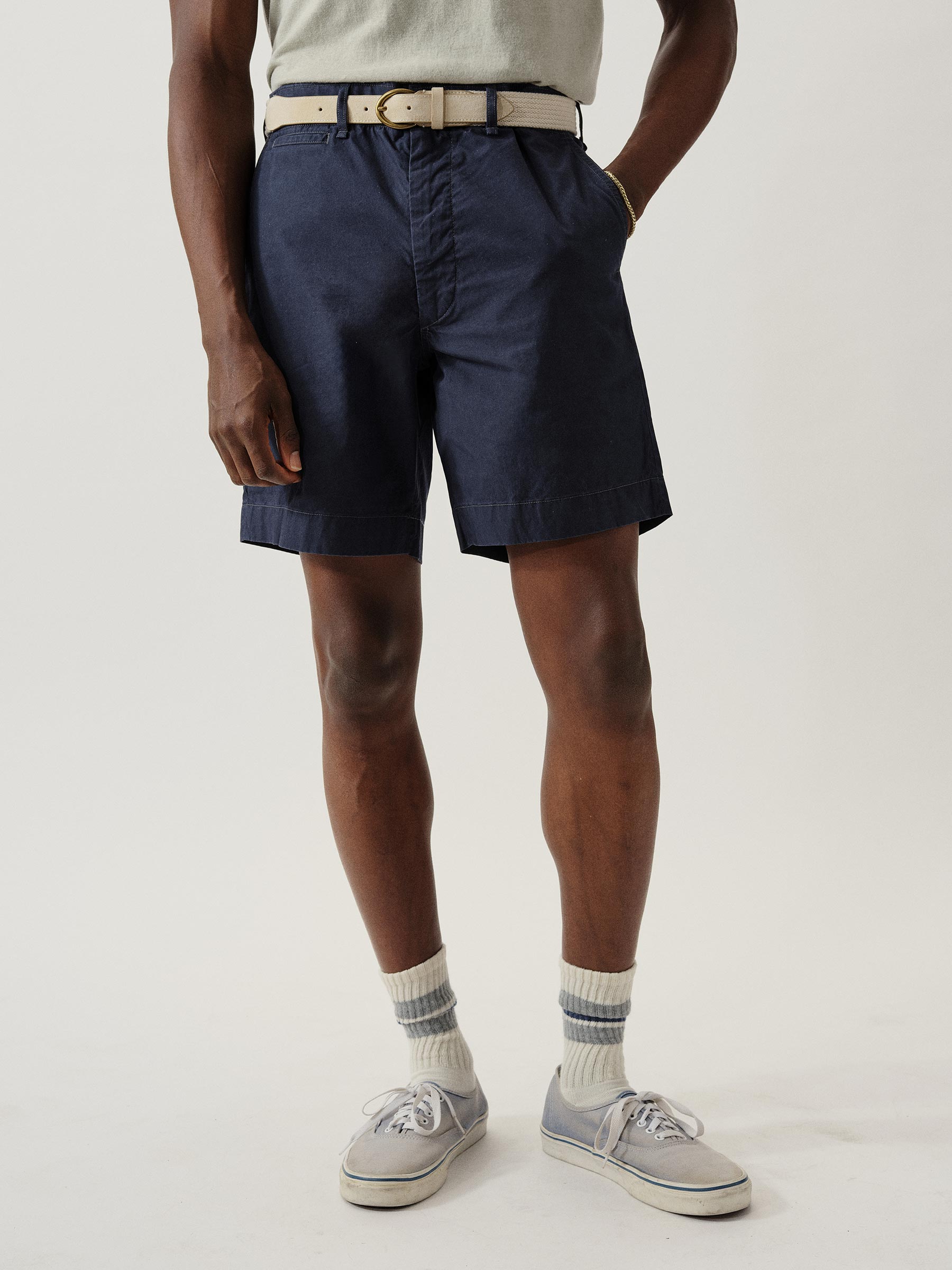 Alternative view of Dress Navy Venice Wash Parachute Poplin Carry-On 8" Short