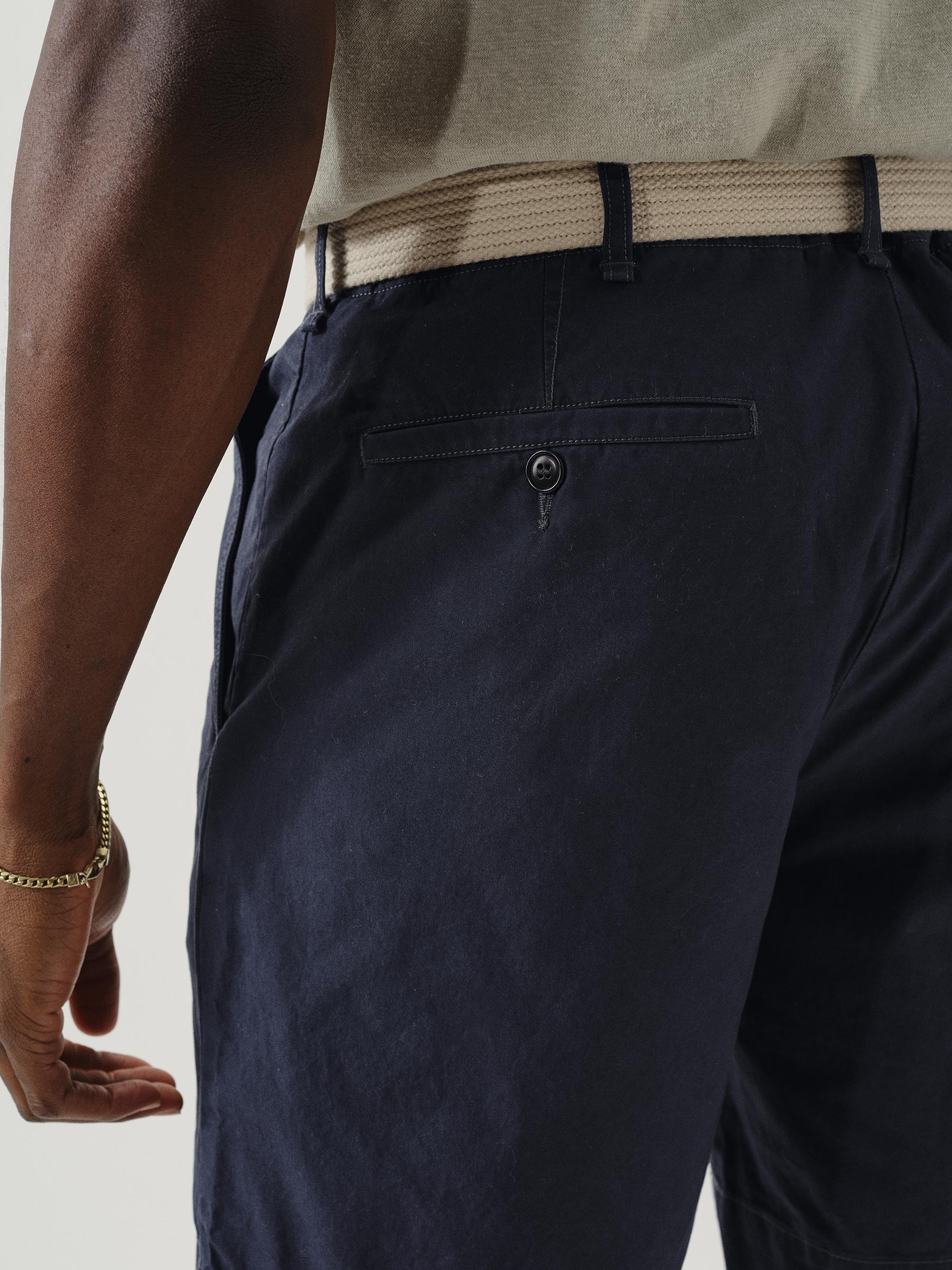 Dress Navy Venice Wash Parachute Poplin Carry-On 8" Short - Image 5