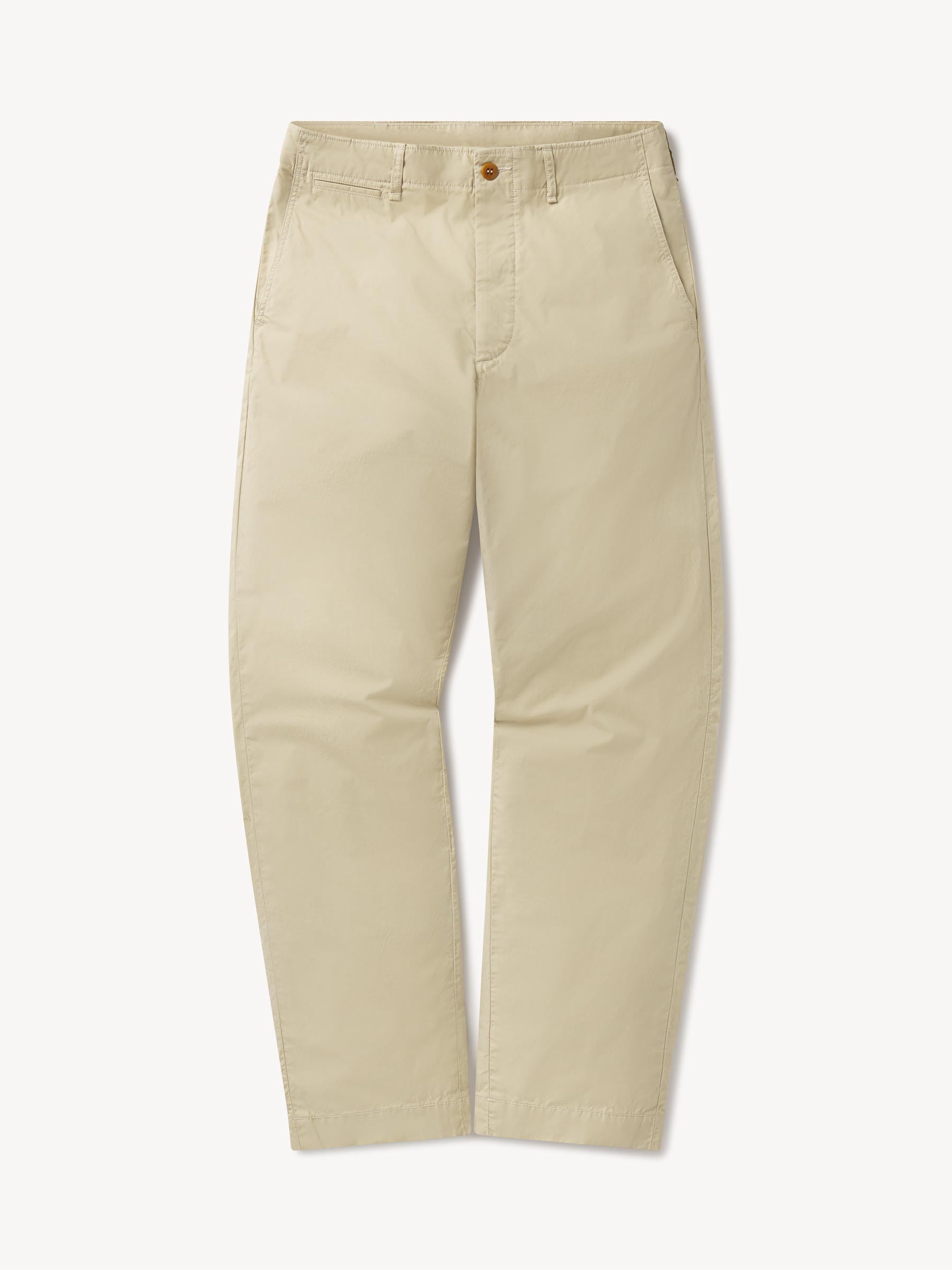 Washed Khaki Parachute Poplin Maverick Slim Chino