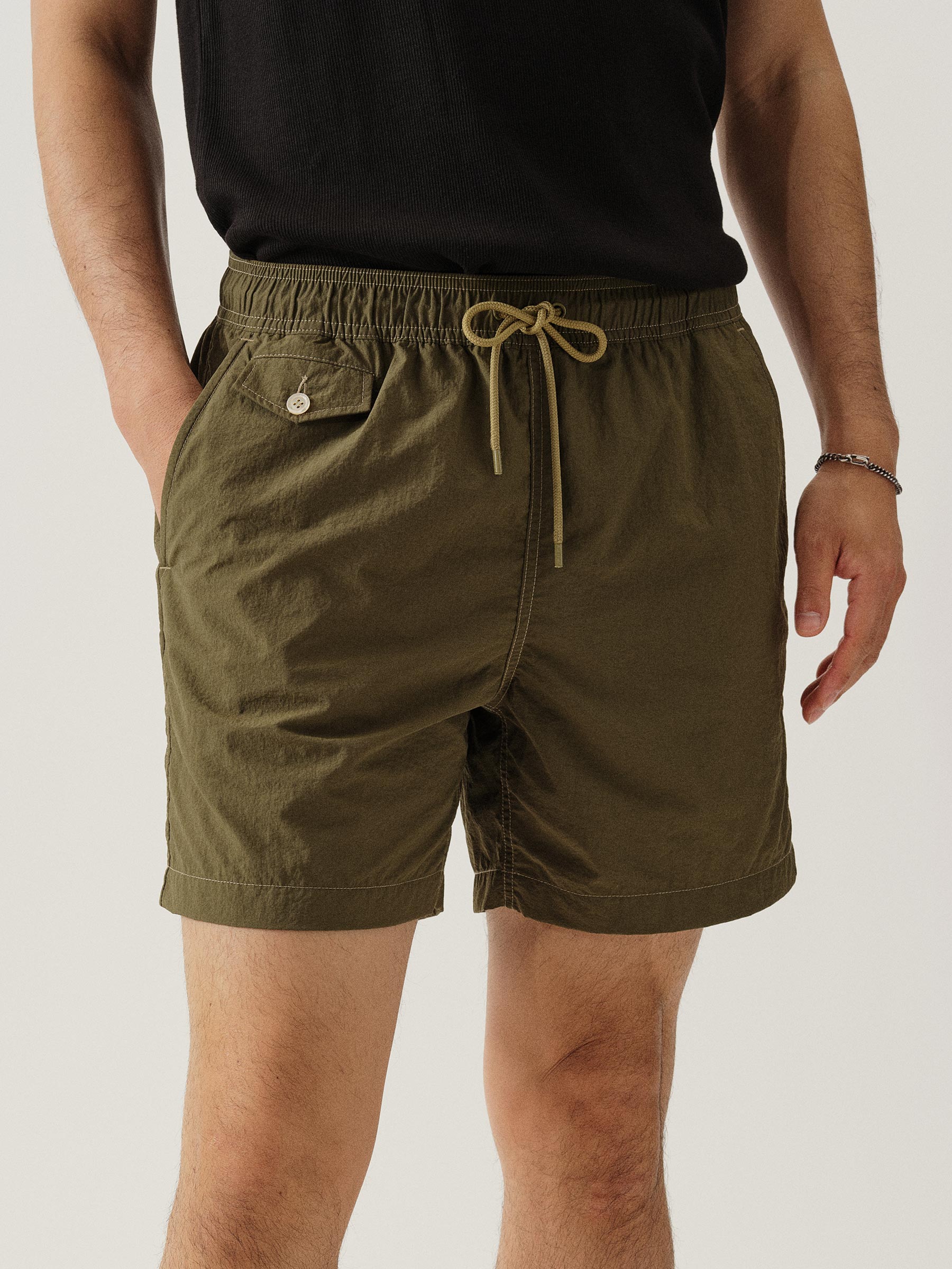 Alternative view of Olive Drab Diver Cloth Swim Short