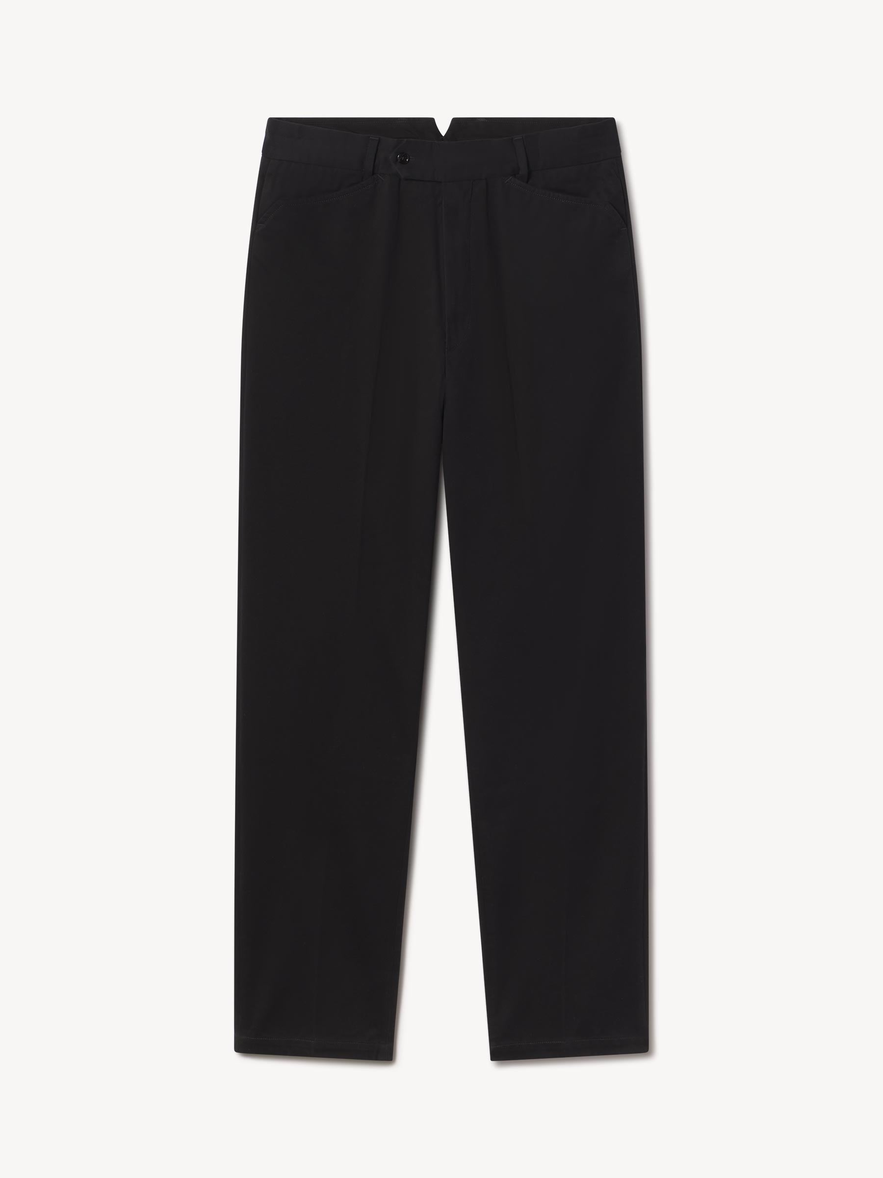 Black Cotton Twill El Camino Pant