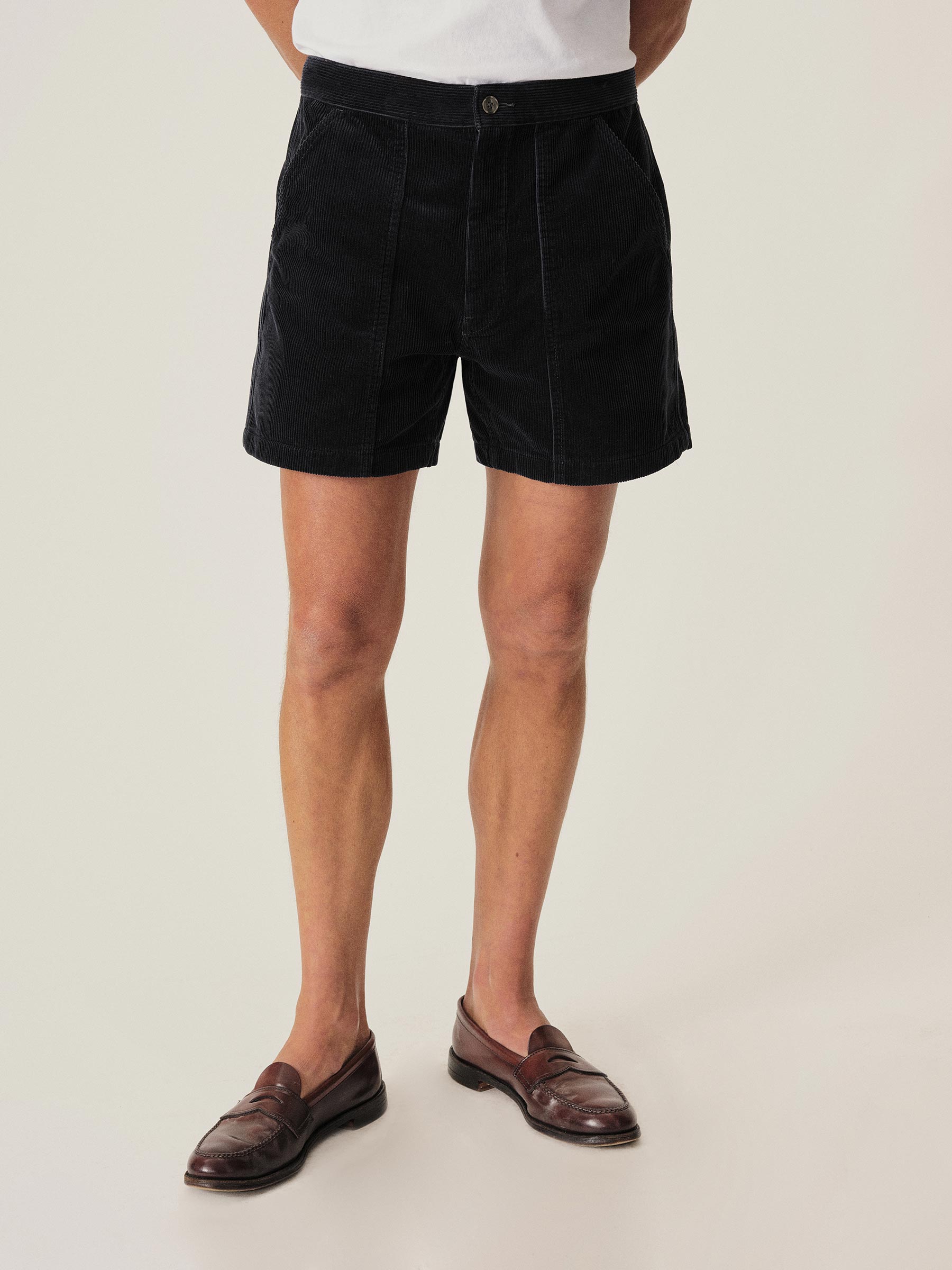 Alternative view of Dark Navy Cord Beach Cruiser Short
