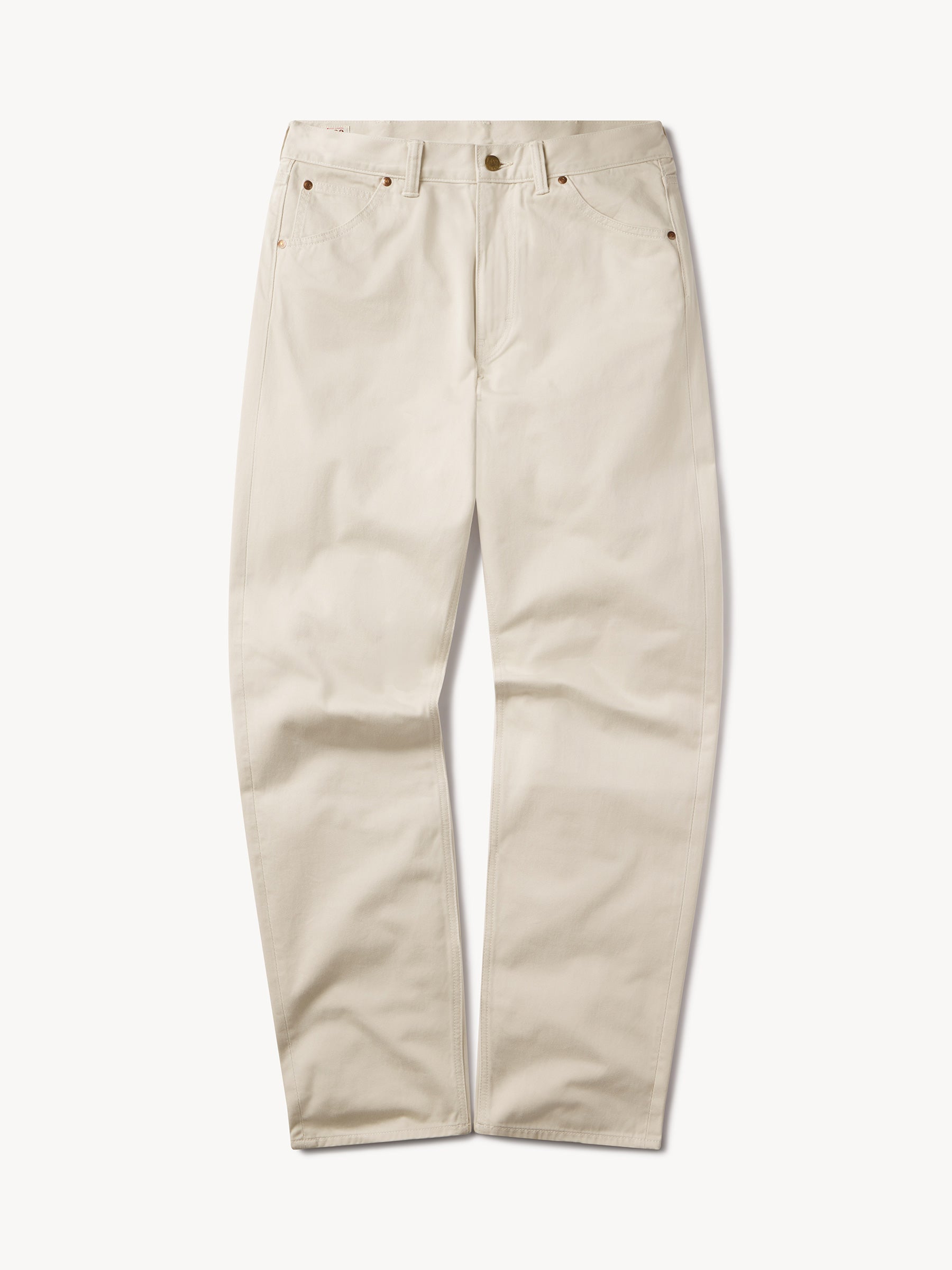 Alternative view of Natural Lee X Buck Mason Westerner Jean