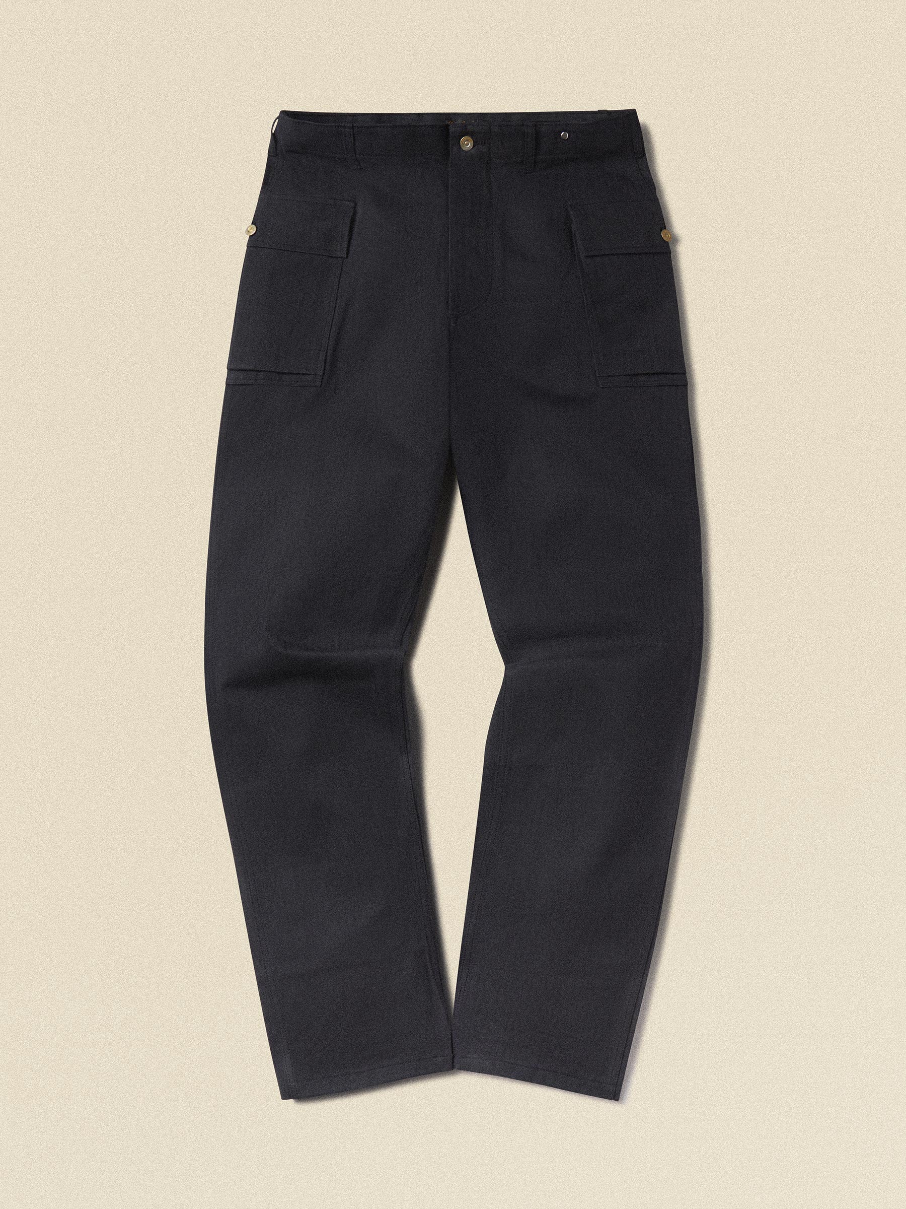 Alternative view of Black Bryceland's X Buck Mason Cotton HBT P13's