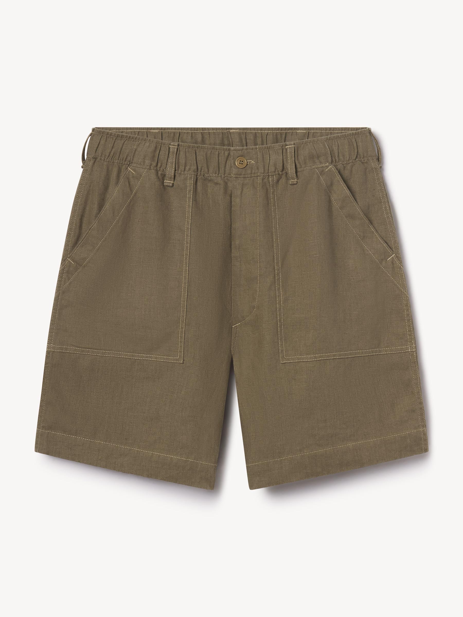 Desert Olive Loomed Linen OG-107 Fatigue Short