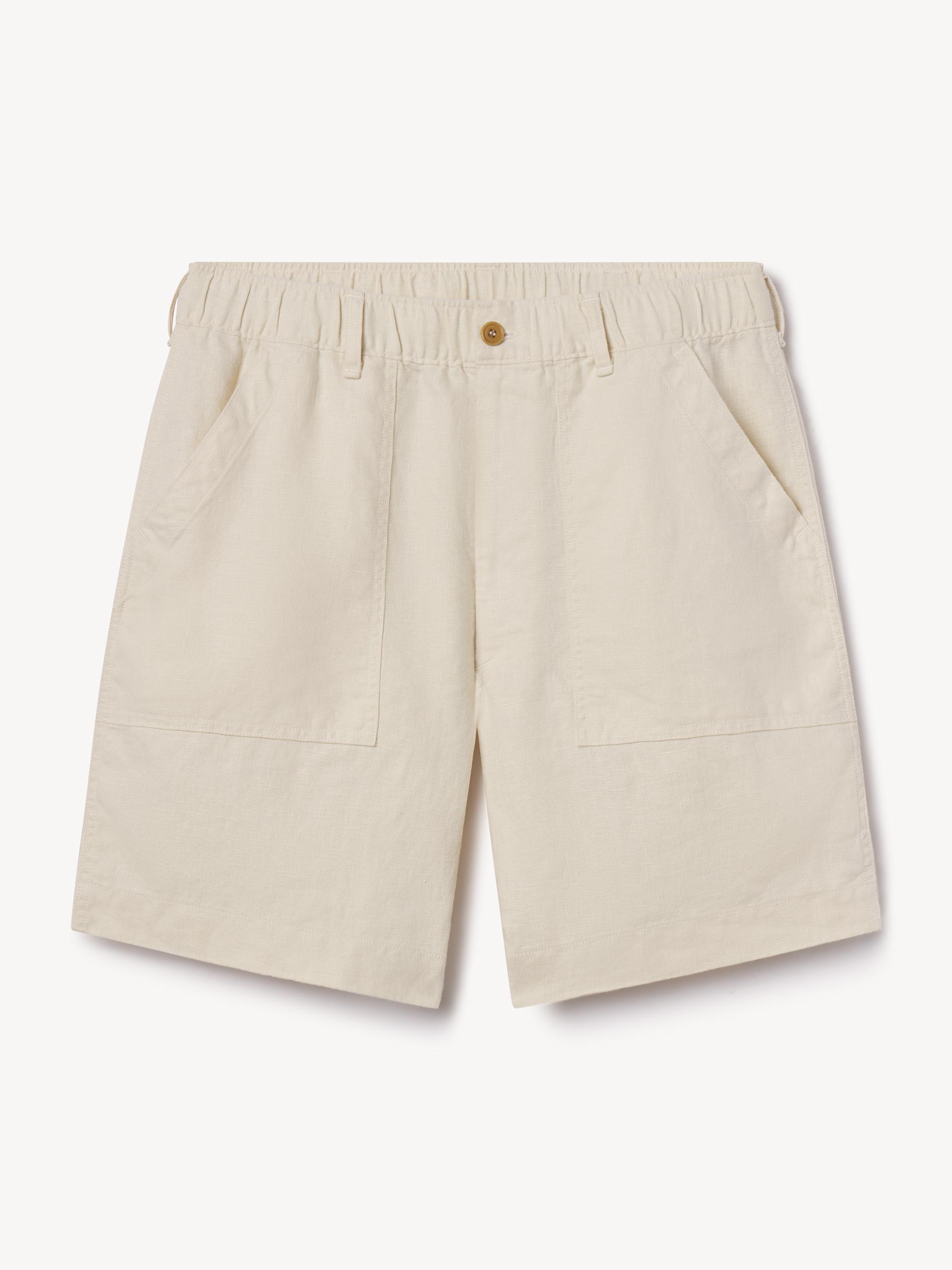 Alternative view of Worn White Loomed Linen OG-107 Fatigue Short