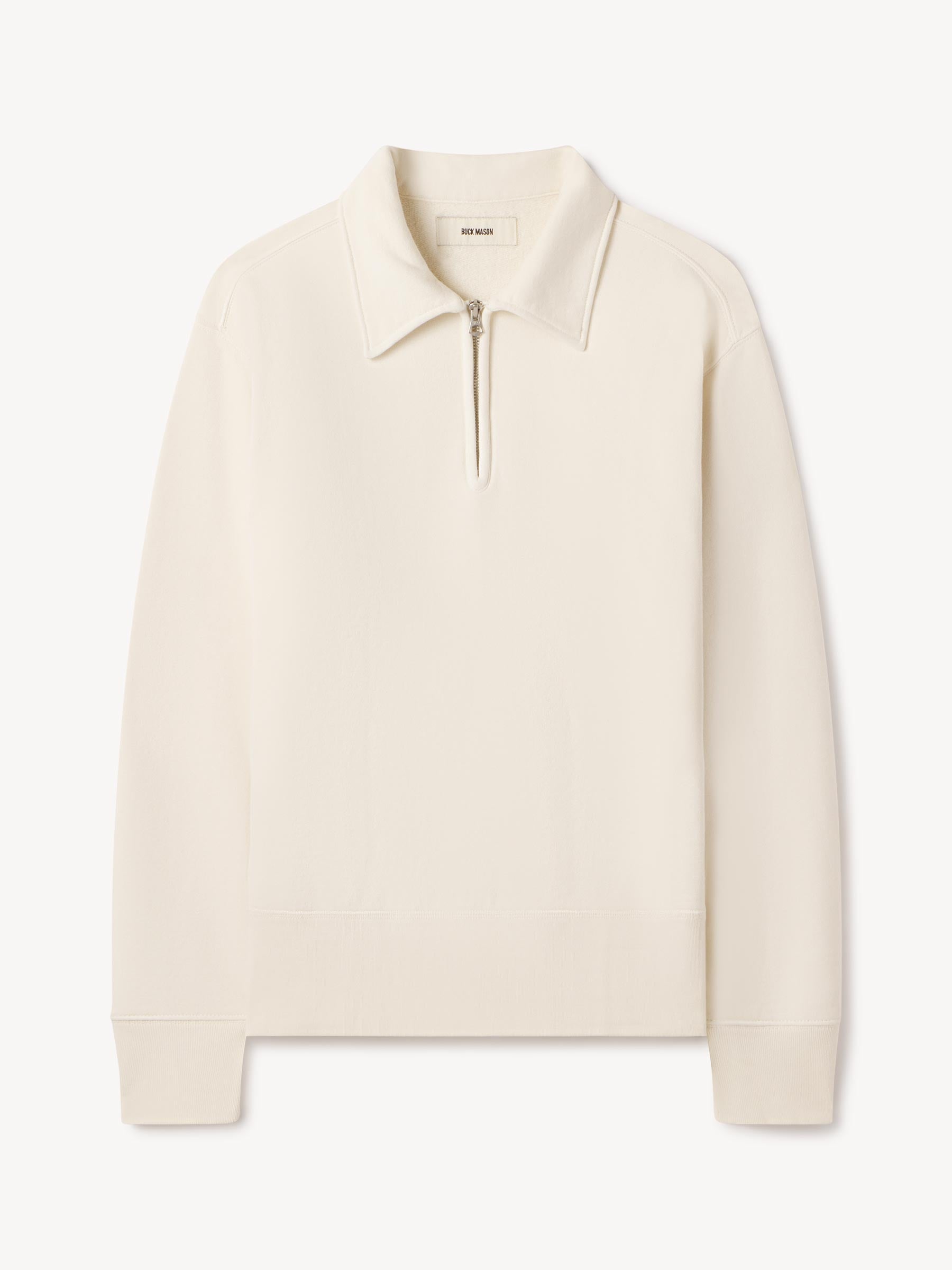 White Welterweight Quarter Zip