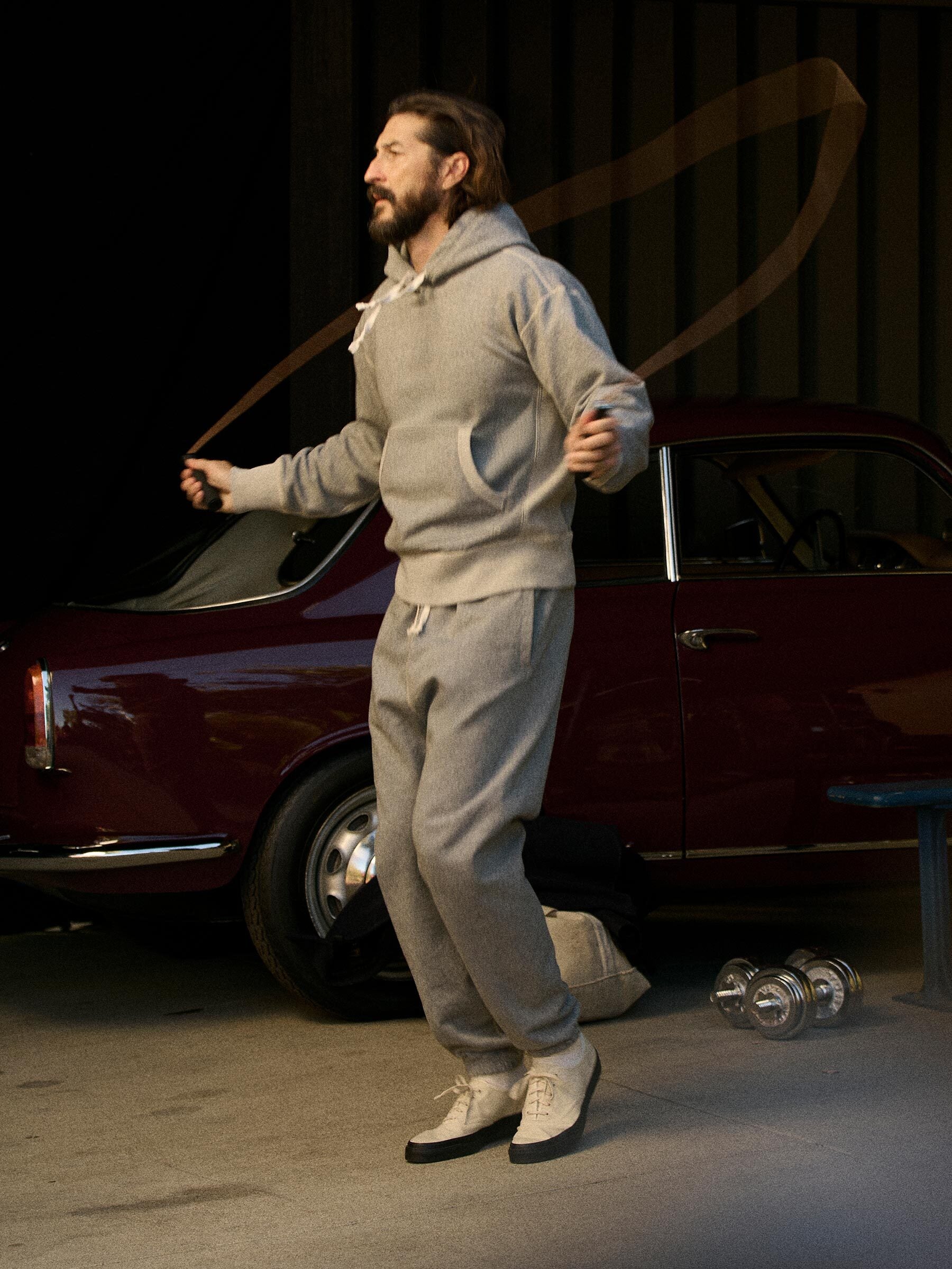 Two Tone Heather Grey Welterweight Sweatpant